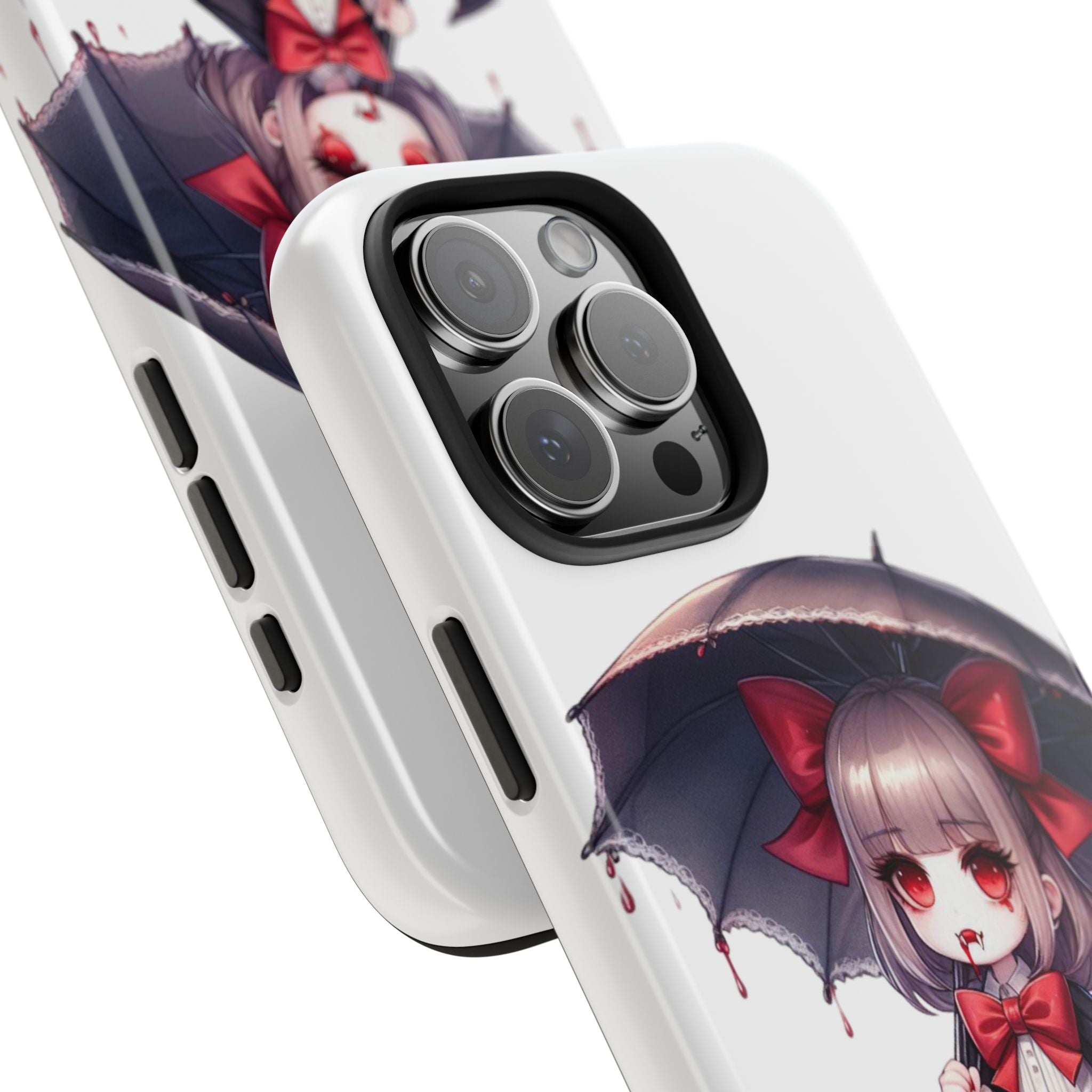 vampire girl horror art Tough Phone Cases