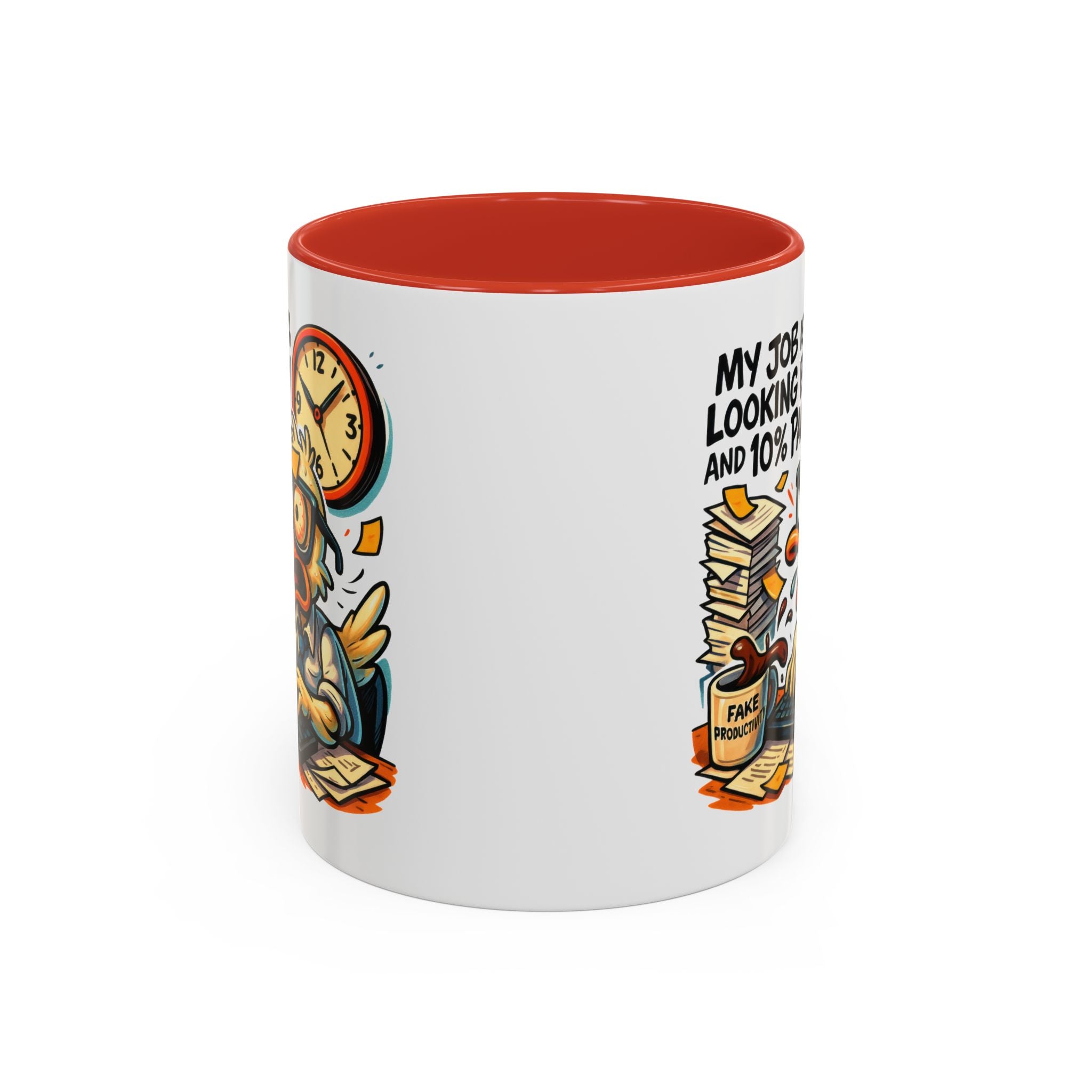 Funny Office Duck Coffee Mug | Perfect Gift for Office Workers, Desk Jokes, Humor, Funny Barista Mug, Creative Gift Idea