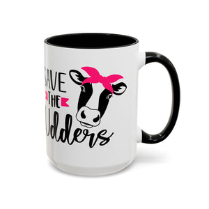 cancer awareness Cute Cow Mug - Save the Utters Coffee Cup, Gift for Animal Lovers,  Mug, Unique Birthday Gift