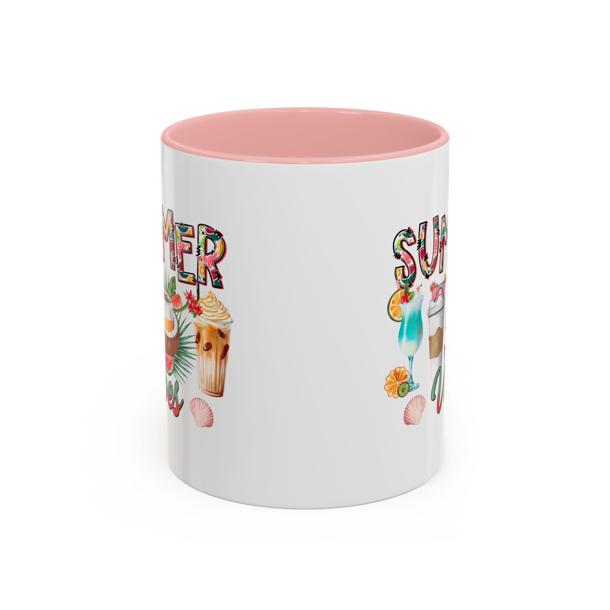 Summer Vibes Accent Coffee Mug - 11oz & 15oz - Perfect for Sunny Days & Celebrations
