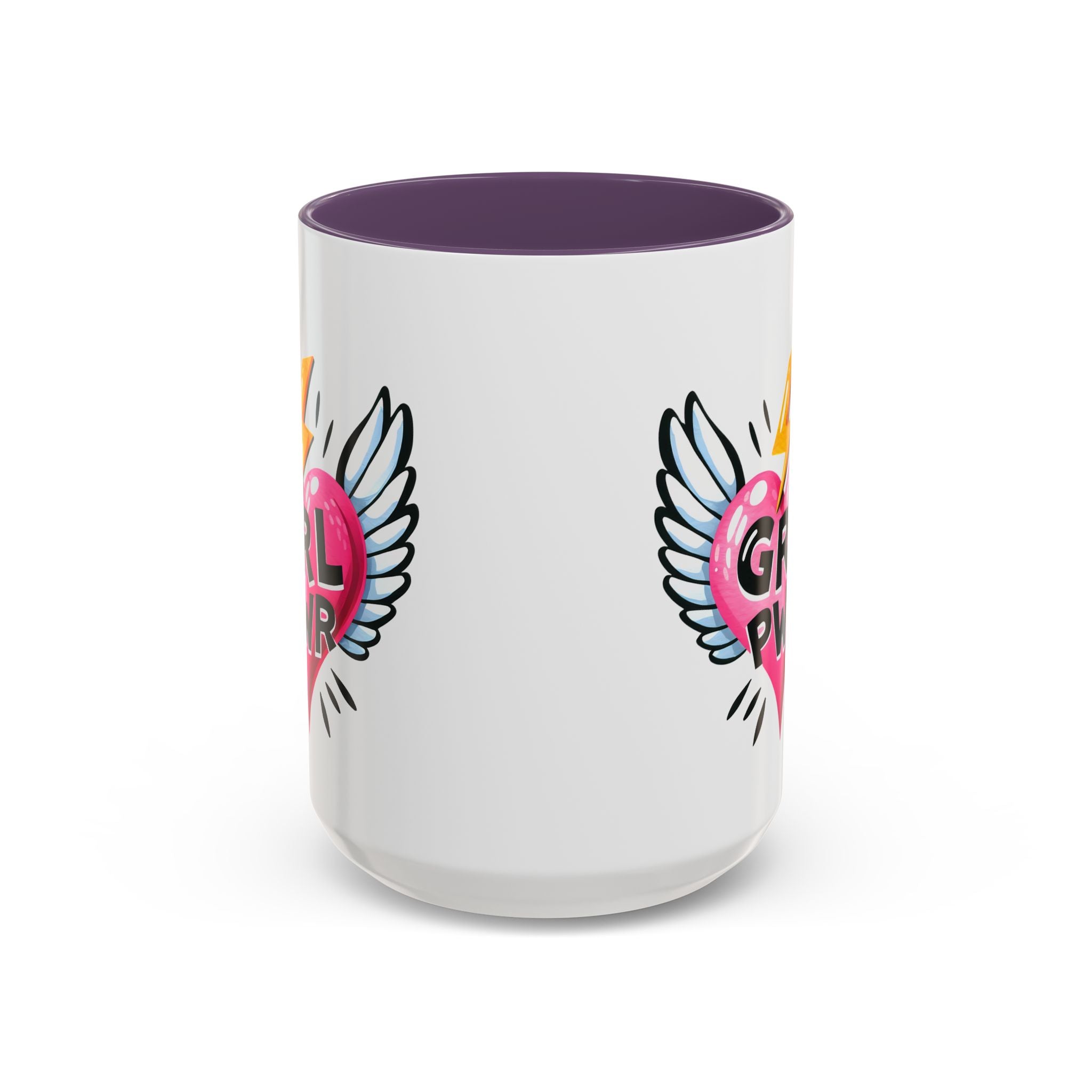 Empowering Heart Coffee Mug | Inspirational Gift for Women, GRL PWR Mug, Cute Kitchen Decor, Unique Friendship Gift, Motivational Coffee Cup