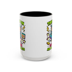 Thriving on Caffeine Mug | Funny Owl Coffee Cup | Gift for Coffee Lovers | Cute Kitchen Decor | Birthday, Holiday Gift
