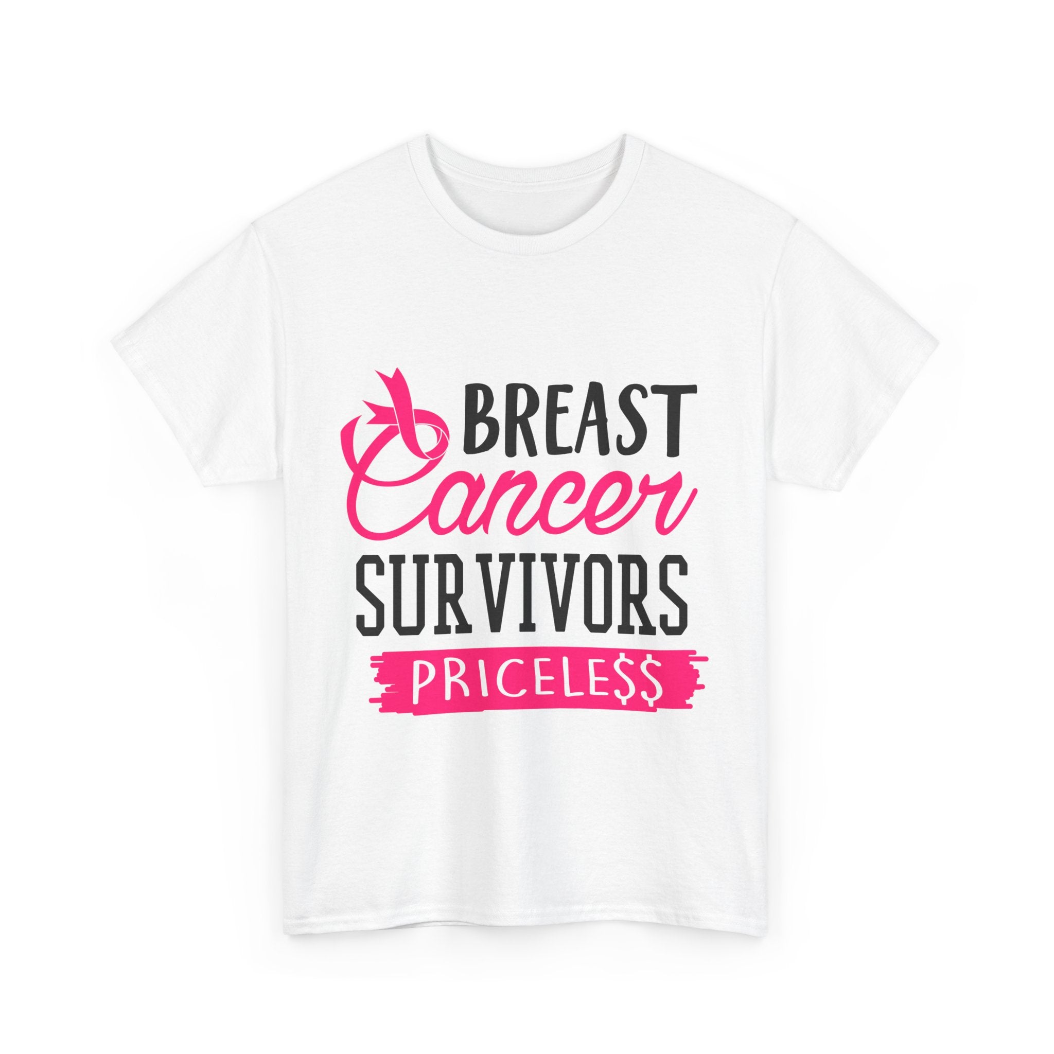 Breast Cancer Survivor Tee, Inspirational Shirt, Unisex Heavy Cotton Tee, Support Breast Cancer Awareness, Gift for Survivors