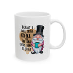 coffee Mug for Coffee Lovers, Fun Gift for Holidays, Unique Tea Cup, Seasonal Decor