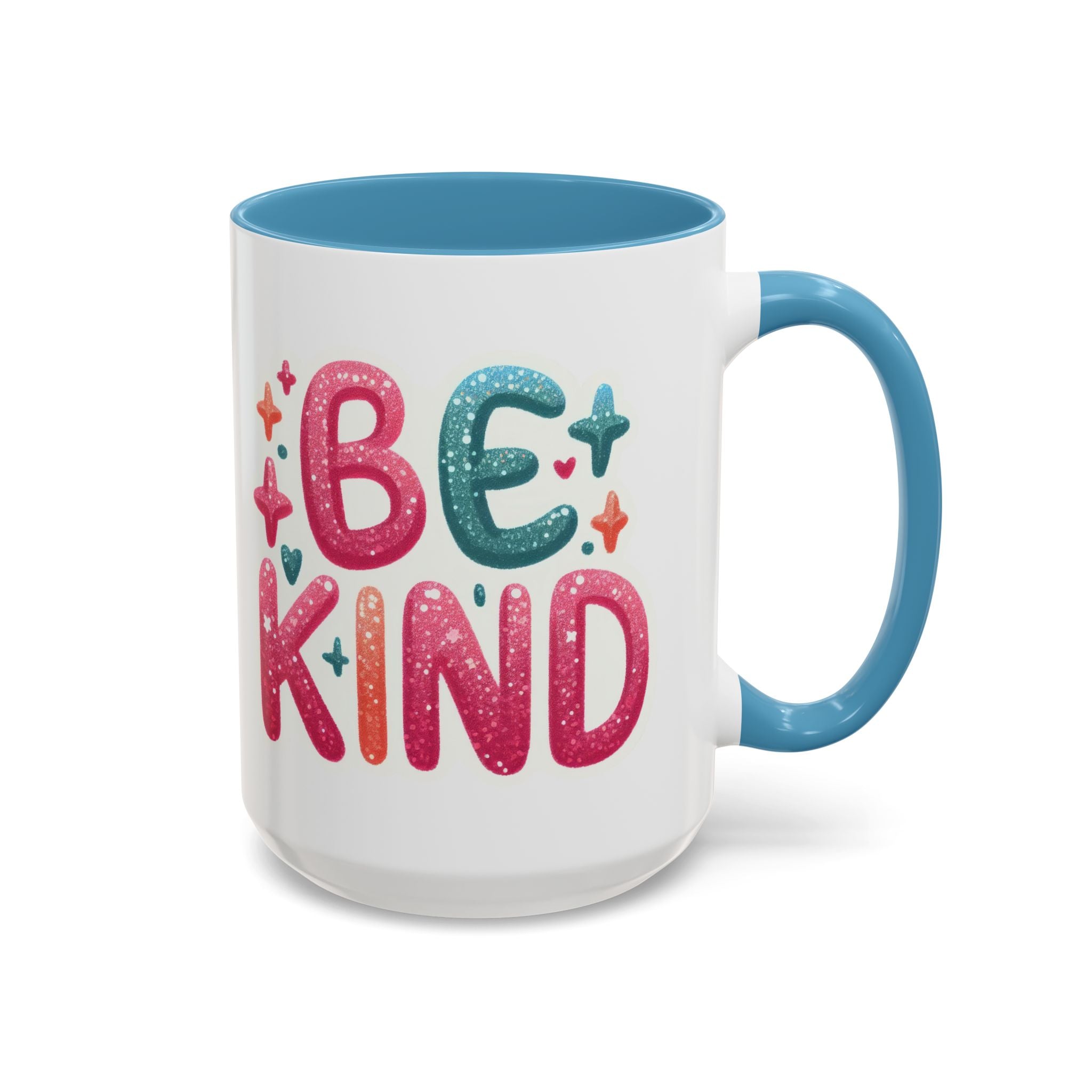 Be Kind Accent Coffee Mug – Colorful Positive Message 11/15oz