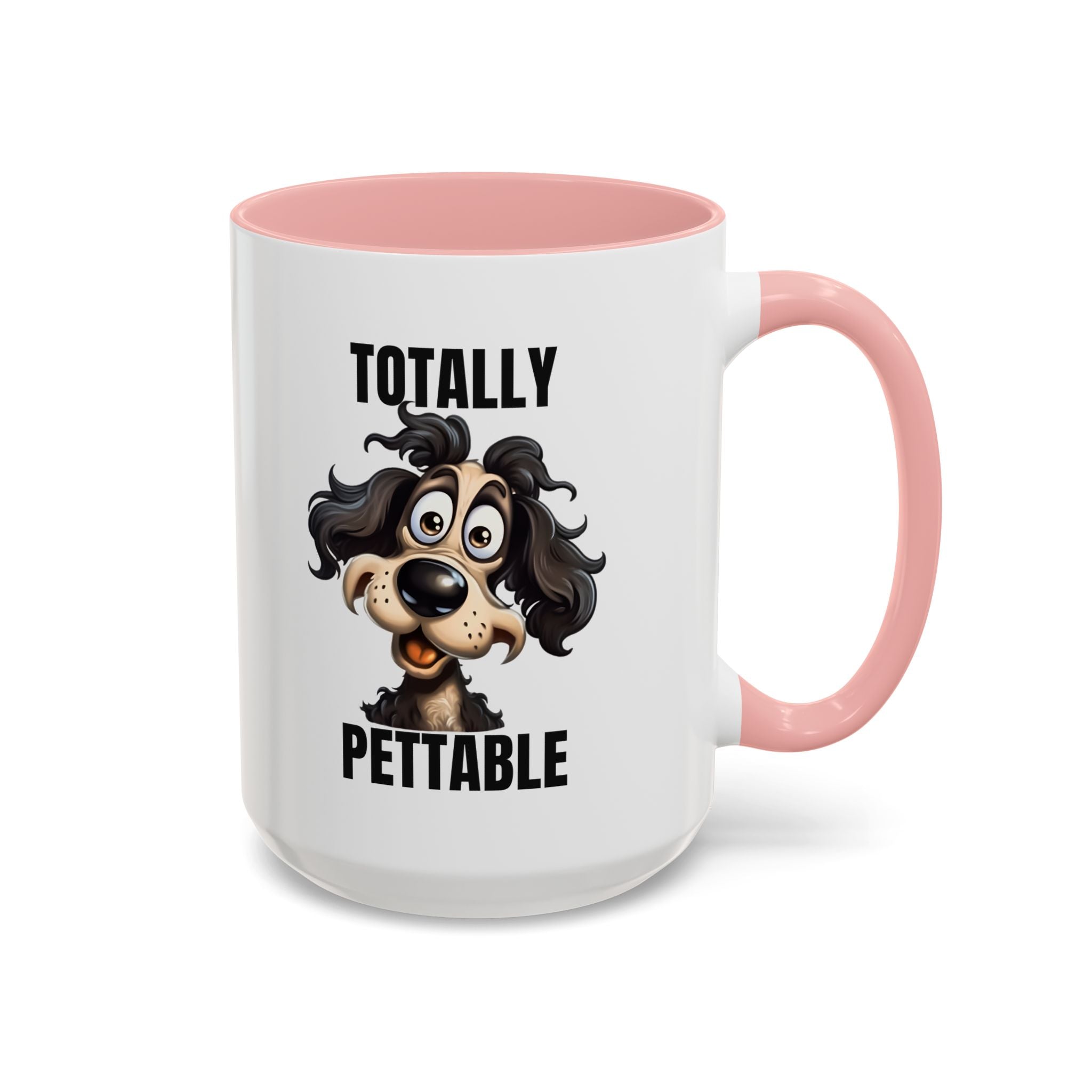 Totally Pettable Coffee Mug, Dog Lover Gift, Animal Print Mug, Funny Pet Mug, Customizable Coffee Cup, Gift for Pet Owners