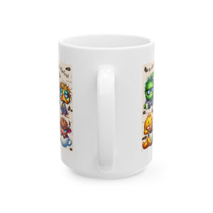 funny sarcasm Coffee Mug, Cartoon Characters, Cute Animal Design, Gift for Coffee Lovers, Fun Kitchen Decor, #coffee