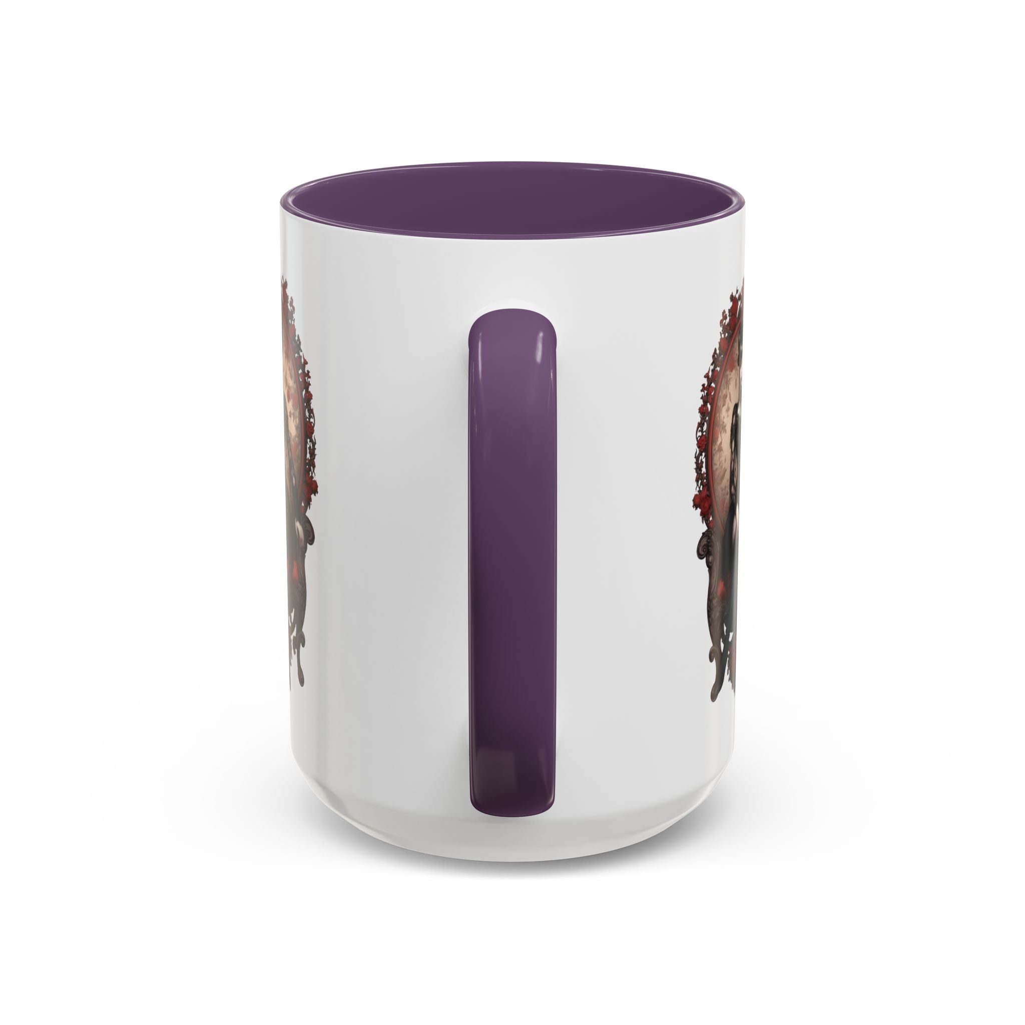 Gothic Elegance Coffee Mug - Unique Black Accent Mug for Witchy Vibes, Perfect Gift for Halloween, Goth Decor, Coffee Lovers, & Spooky