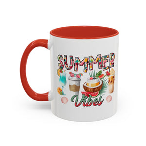 Summer Vibes Accent Coffee Mug - 11oz & 15oz - Perfect for Sunny Days & Celebrations