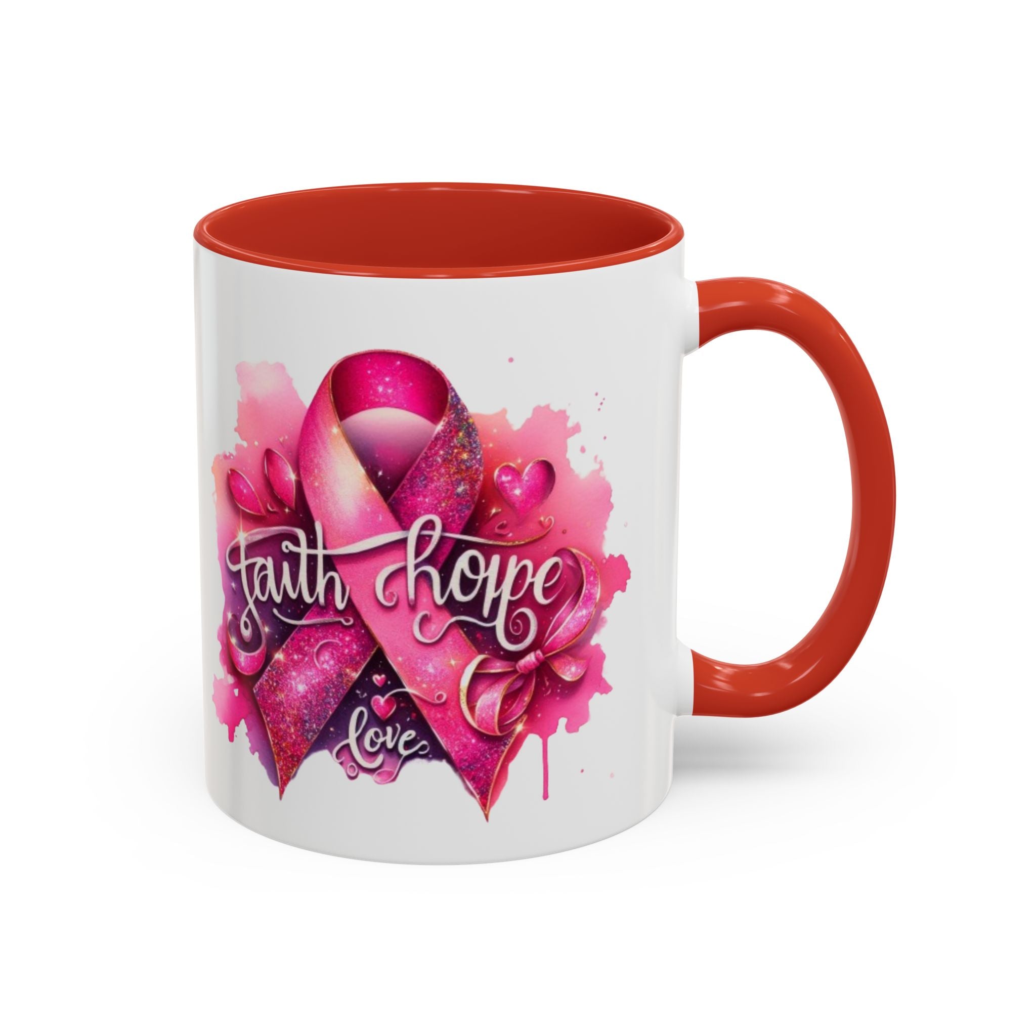 Cancer awareness Inspirational Hope & Faith and Love Coffee Mug