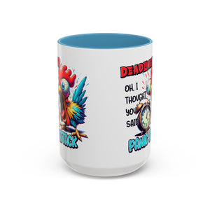 Funny Panic Attack Coffee Mug, Quirky Rooster Mug for Stress Relief, Gift for Teachers, Office Humor, Coworker Gift, Fun Coffee Cup