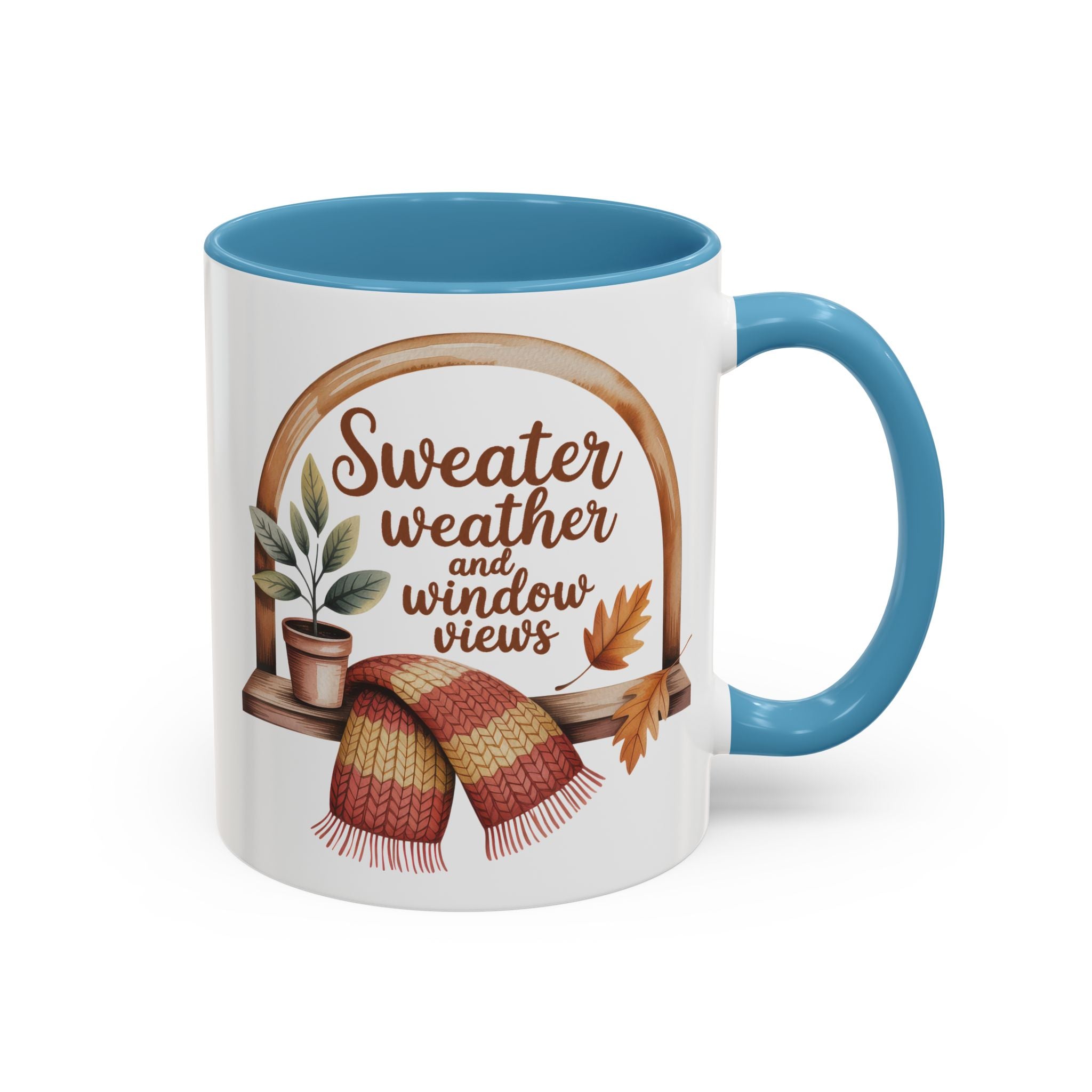 Sweater Weather Coffee Mug - Cozy Autumn Vibes fall season vibe winter gateway