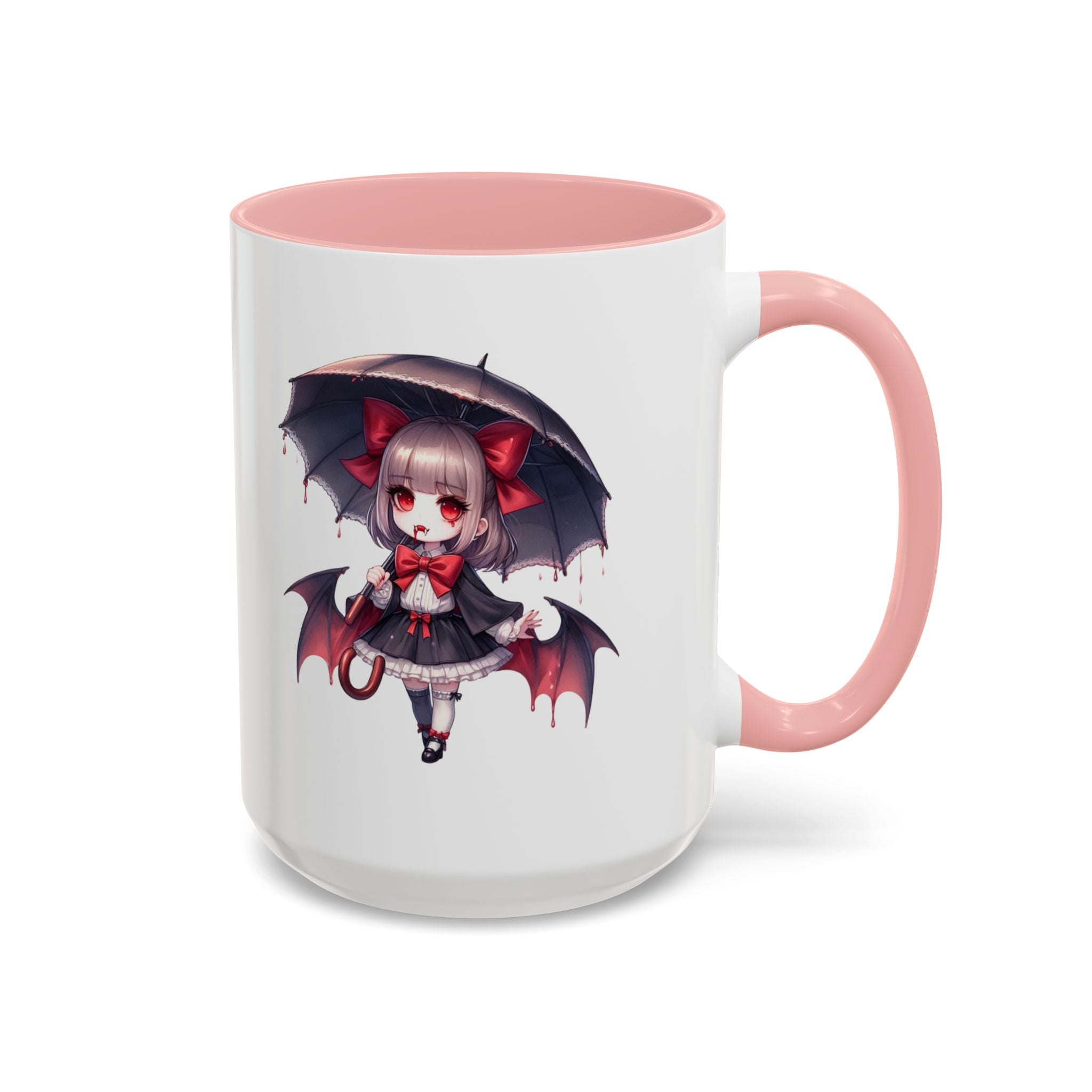 Gothic vampire girl  horror art Accent Coffee Mug (11, 15oz)