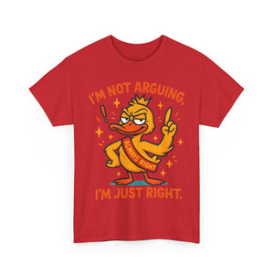 Funny attitude always right Tee, Casual Wear, Gift for Friends, Humor T-Shirt,  Loungewear, Birthday Gift