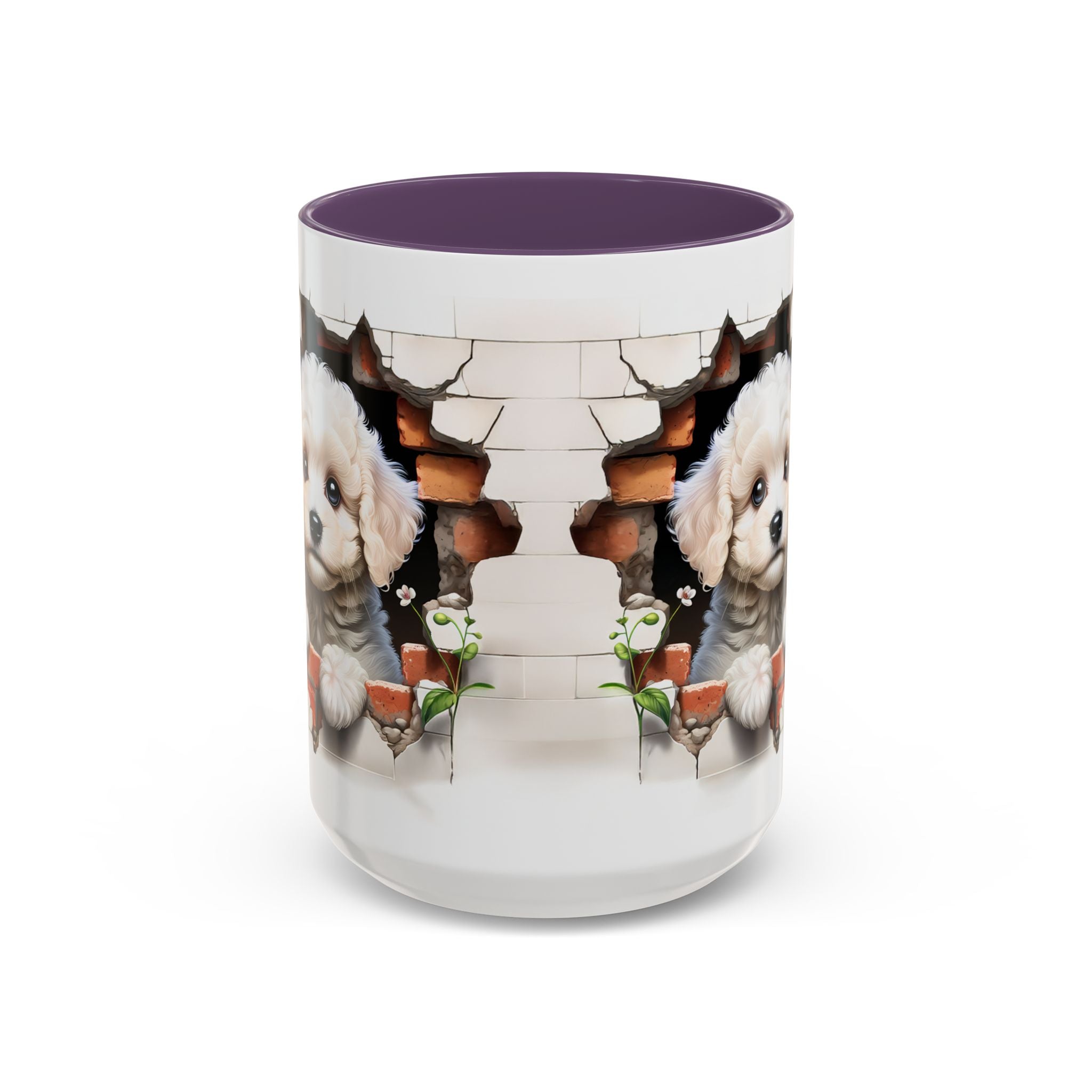 Cute Puppy Accent Coffee Mug - Adorable Dog Lover Gift, Pet-Themed Mug, Home Decor, Ideal for Gifts, Animal Enthusiast