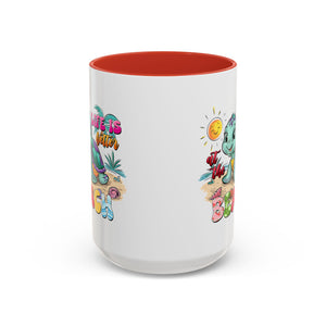 Beach Vibe Accent Coffee Mug - "Life is Better at the Beach" Design turtle animal lover