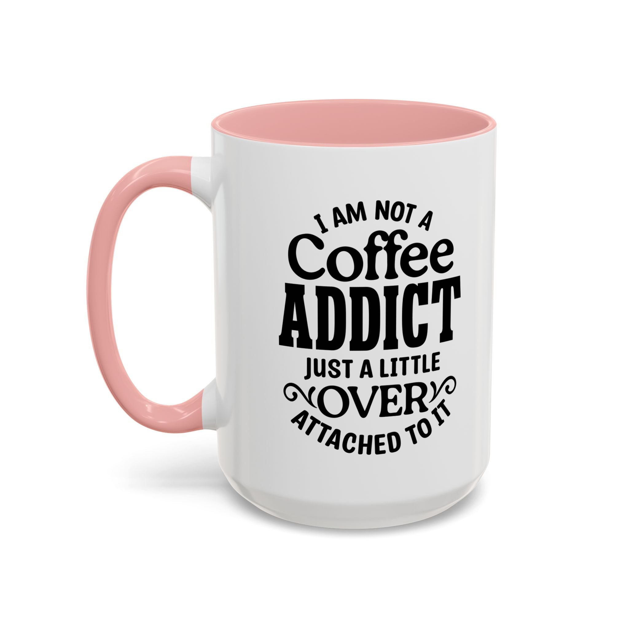 Coffee Addict Mug, Funny Coffee Lover Gift, Black Accent Mug, Warm Beverage Cup, Office Humor Drinkware