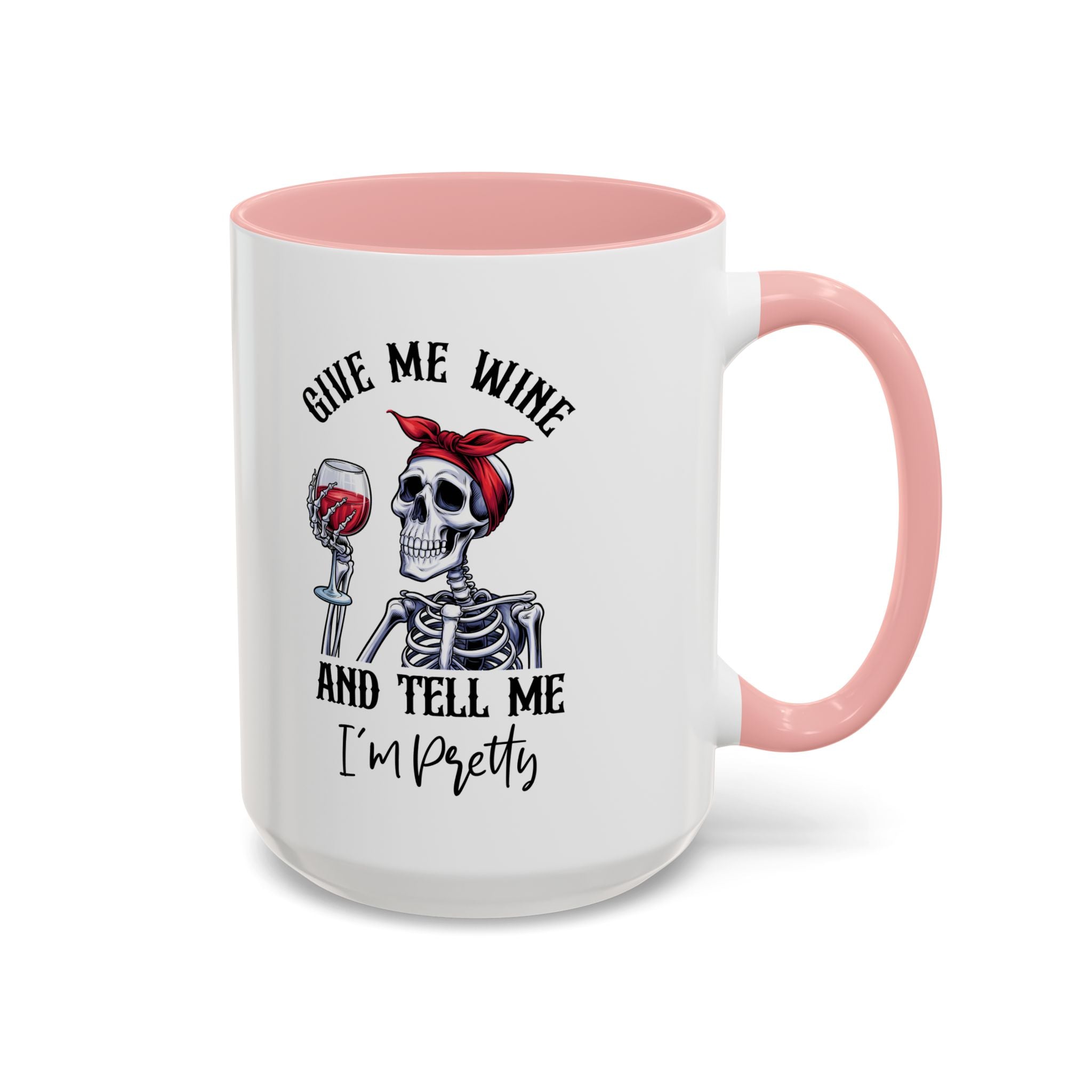 Skeleton Wine Coffee Mug, Funny Gift for Wine Lovers, Halloween Decor, Office Coffee Cup, Unique Skeleton Mug