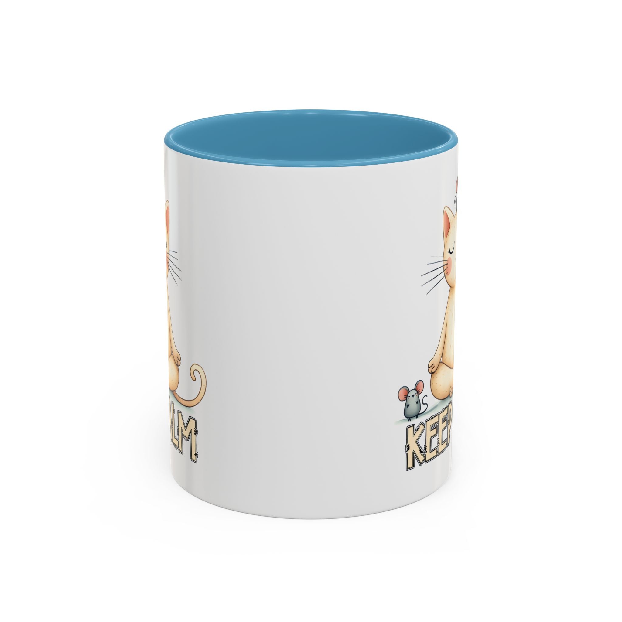 Serene Cat Coffee Mug, Funny Pet Lover's Gift, Cute Keepsake for Relaxation, Relaxing Drinkware, Quirky Home Decor
