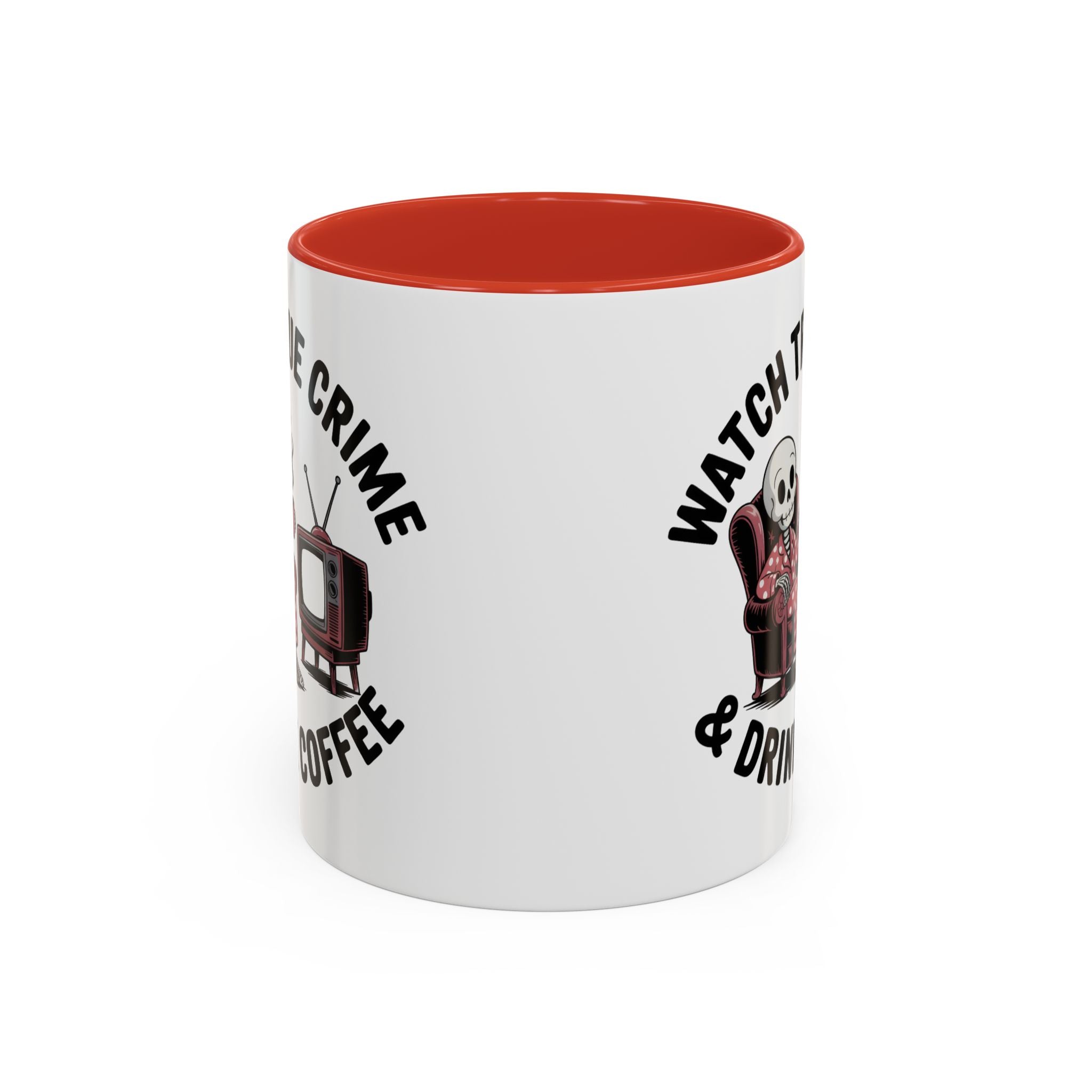 watch True Crime drink coffee  Coffee Mug hobby fun