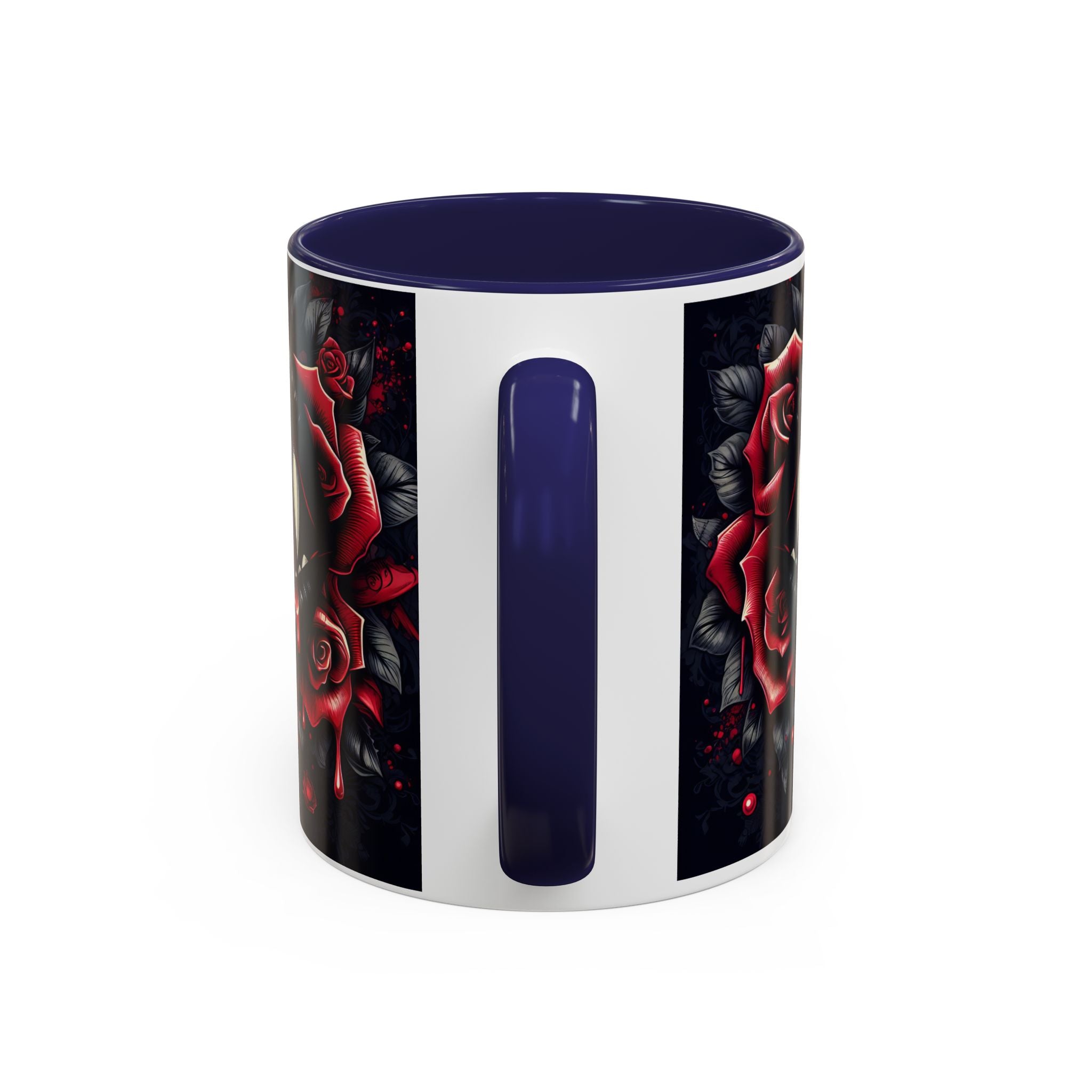 Gothic Vampire Rose Coffee Mug | Perfect for Halloween, Unique Gift, Dark Aesthetic, Gothic Decor, Horror Collectible