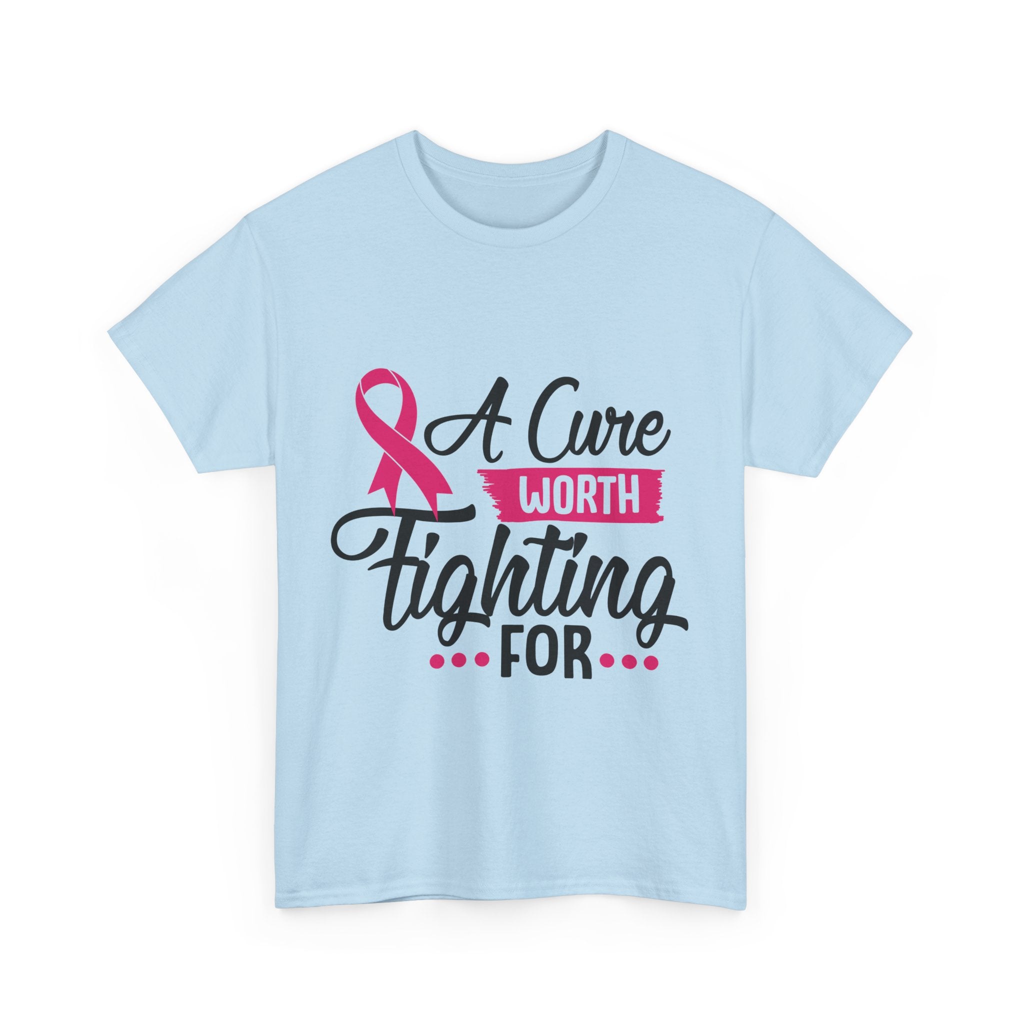 Breast Cancer Awareness Tee, A Cure Worth Fighting For Shirt, Unisex Support T-Shirt, Gift for Hope and Strength, Fundraising Apparel