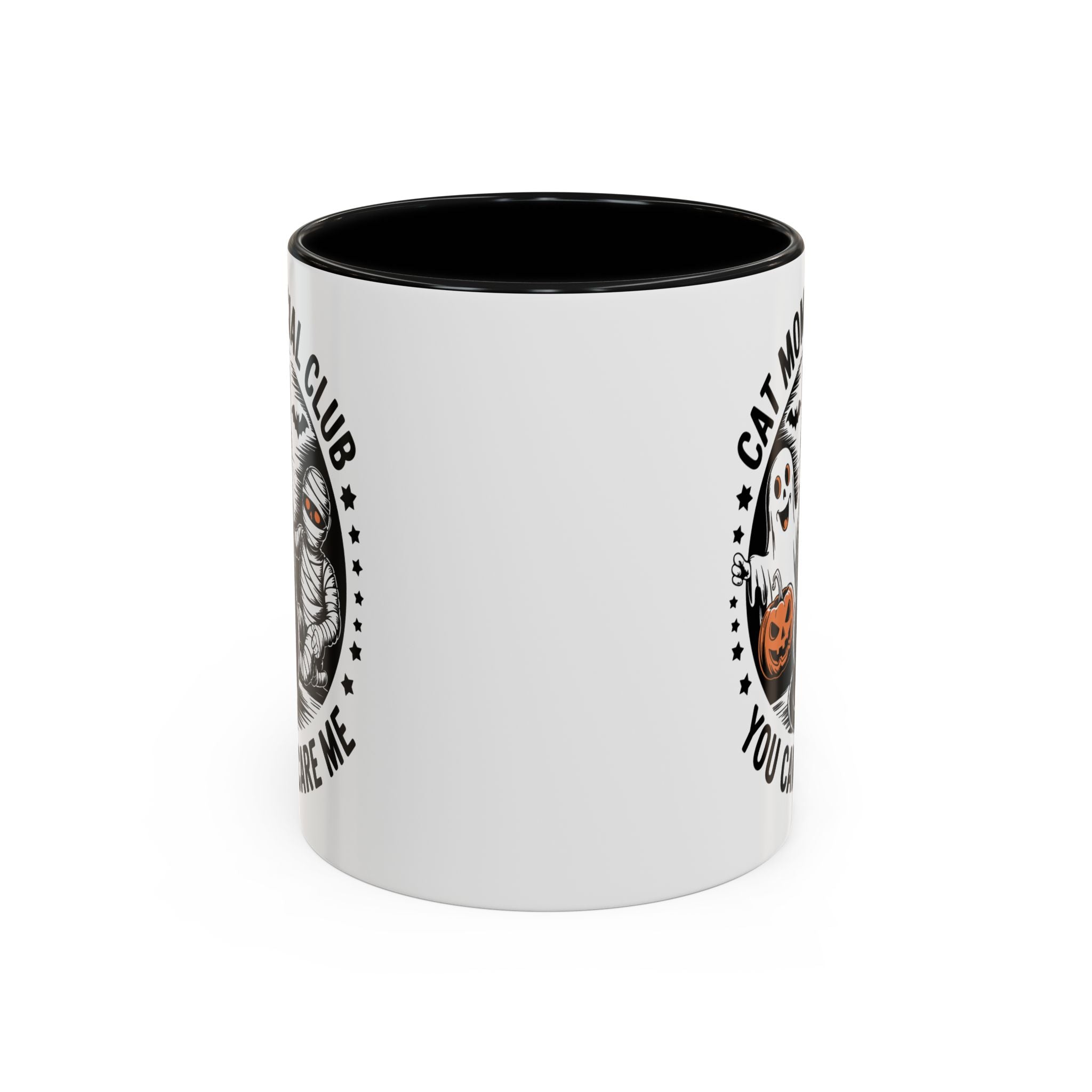 Halloween Cat Mom Coffee Mug - Spooky Social Club Design