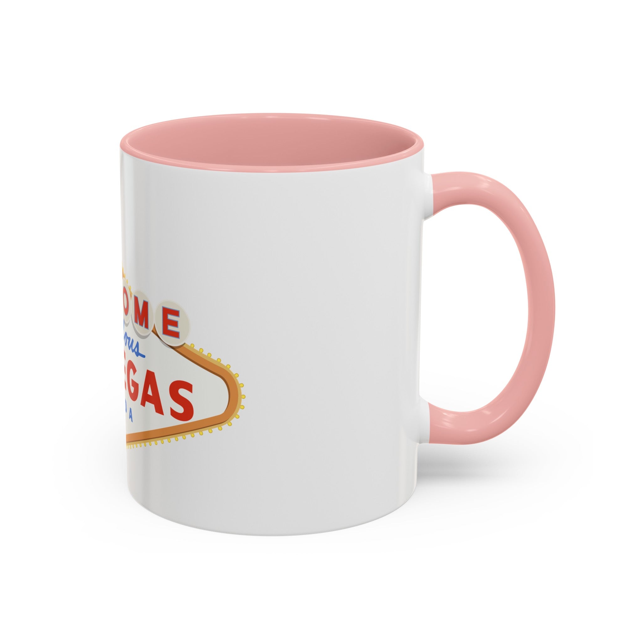 Las vegas sign Accent Coffee Mug (11, 15oz) by the x m world