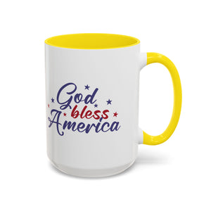 Patriotic Coffee Mug - God Bless America Design