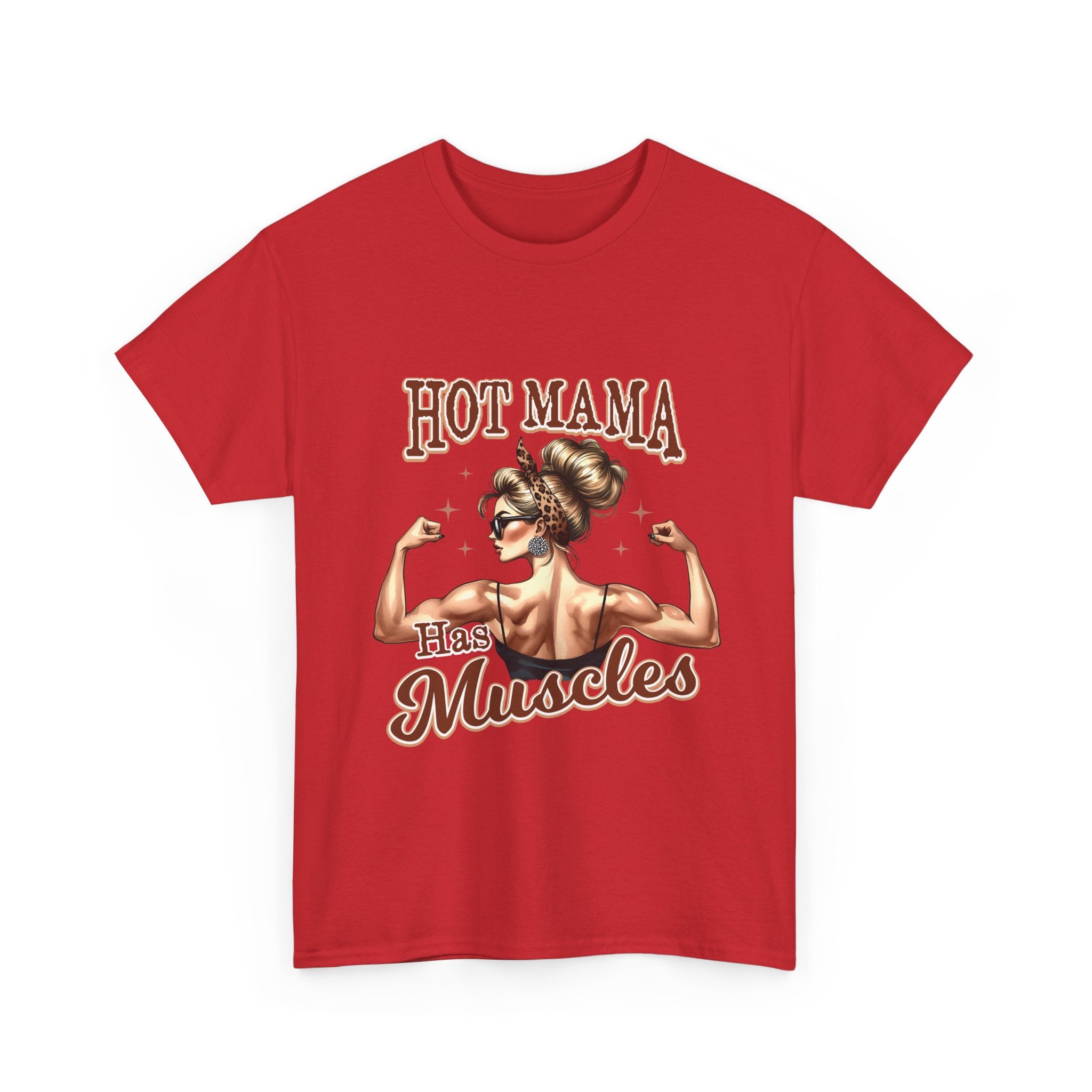 Muscle Mama Tee: Empowering Unisex Cotton Shirt, Gift for Moms, Fitness Lovers, Workout Apparel, Birthday, Mother's Day