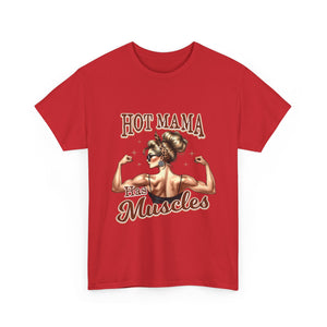 Muscle Mama Tee: Empowering Unisex Cotton Shirt, Gift for Moms, Fitness Lovers, Workout Apparel, Birthday, Mother's Day
