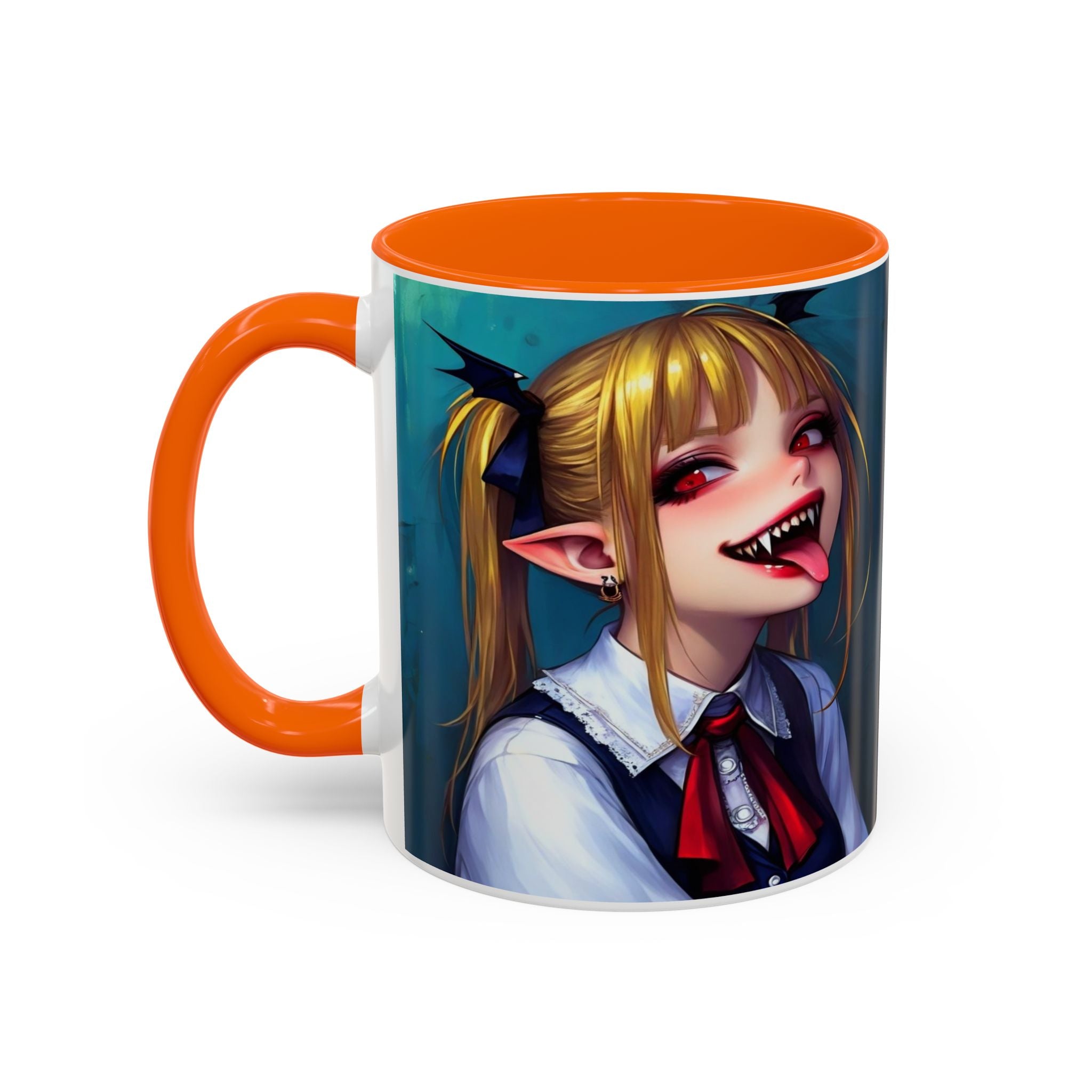 goth vampire girl Gothic Anime Coffee Mug with Edgy Design horror art
