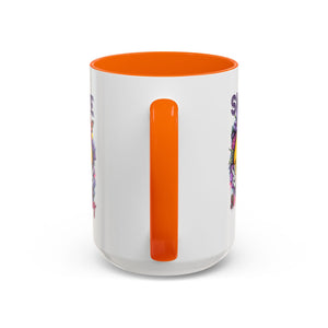 Smile Stay Accent Coffee Mug - Vibrant Floral Design for Positive Vibes