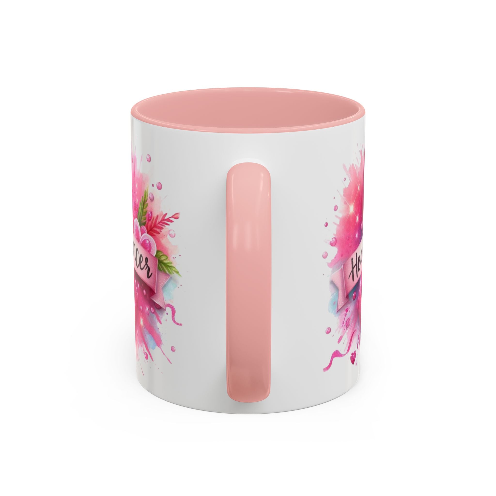 Pink Ribbon Healing Coffee Mug | Support Cancer Awareness | Inspirational Gift | Breast Cancer Support | 11oz & 15oz Options