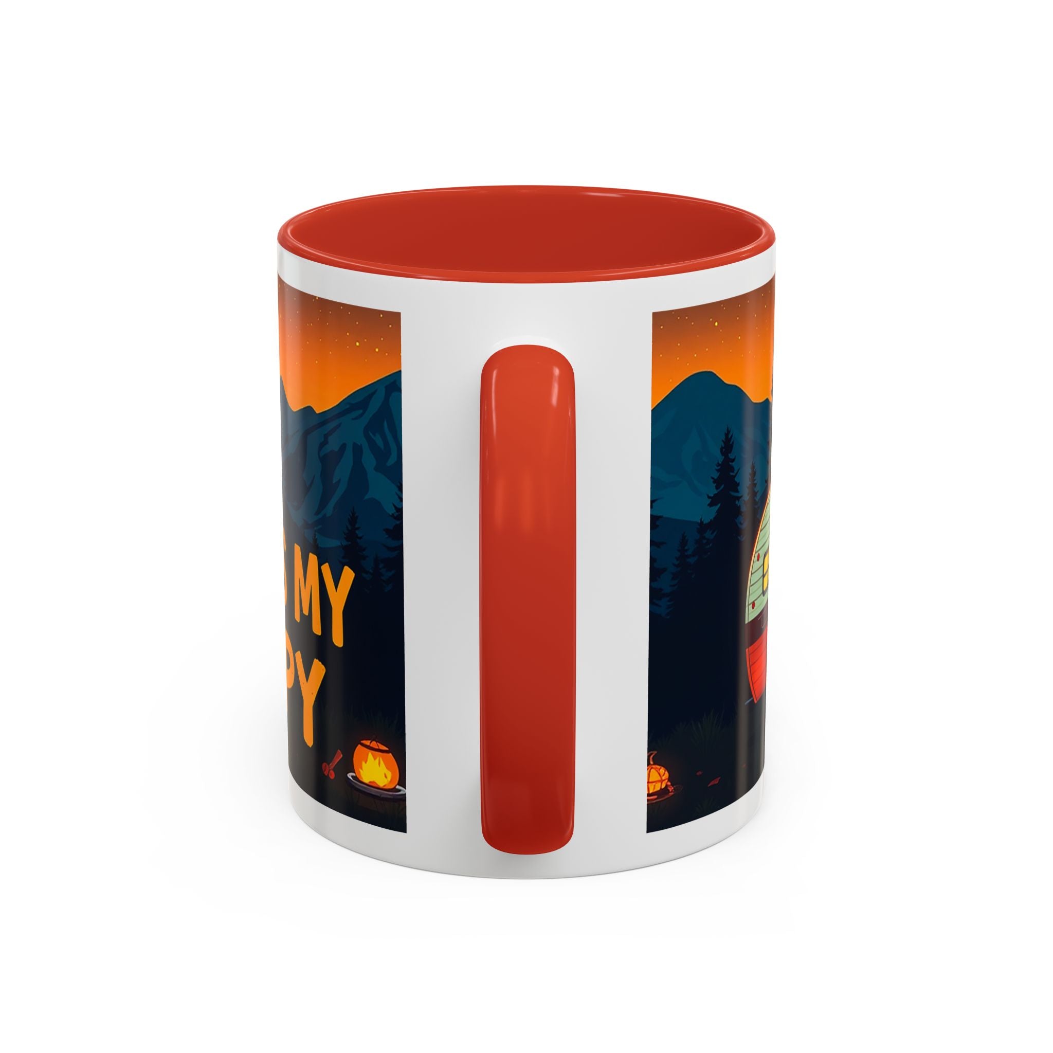 Camping Therapy Mug - Adventure Lover's Coffee Cup, Gift for Campers, Hiking Drinkware, Outdoorsy Coffee Mug, Nature Lover's Cup