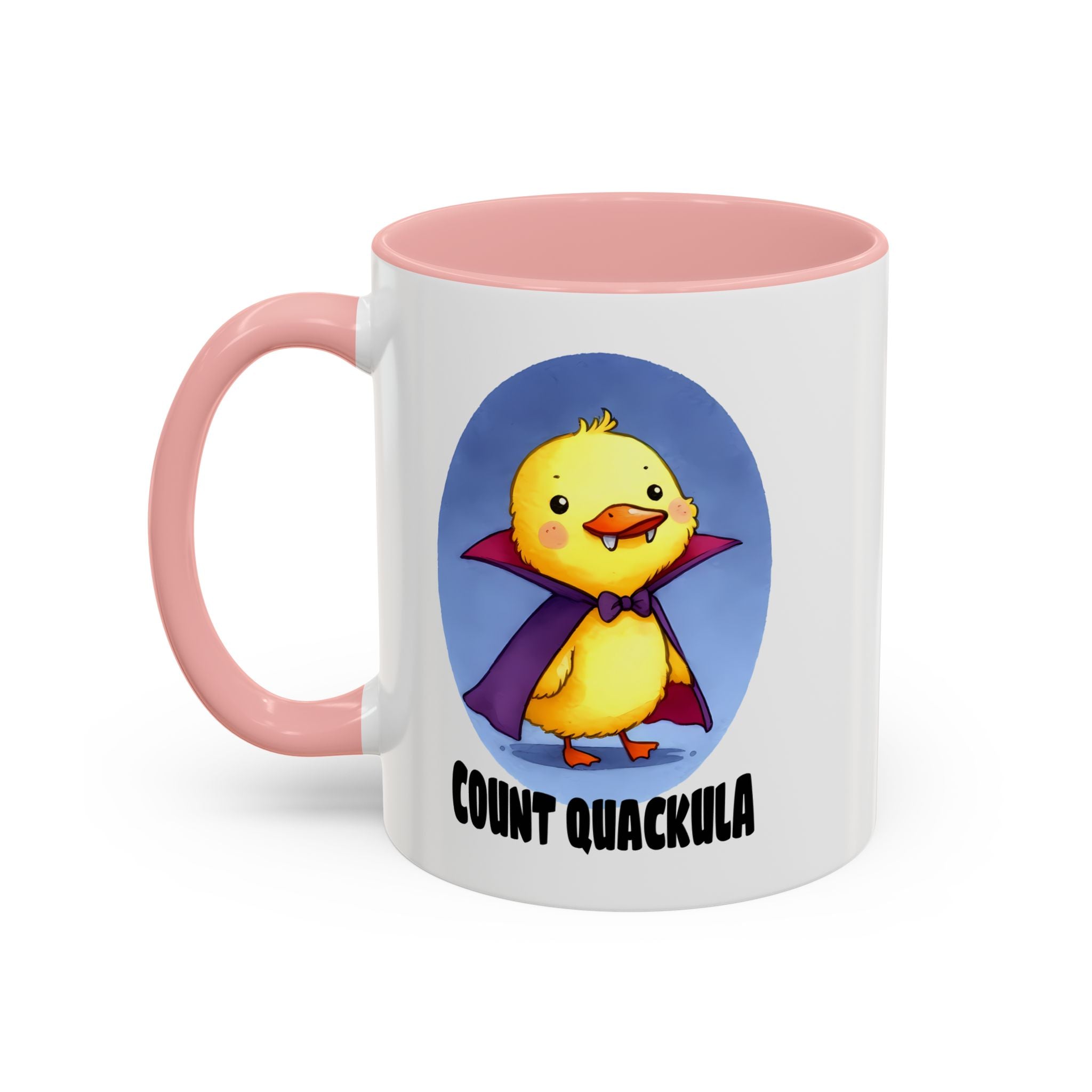 Cute Count Quackula Accent Coffee Mug - Adorable Gift for Coffee Lovers, Halloween Decor, Chick Collectors, Quirky Kitchen