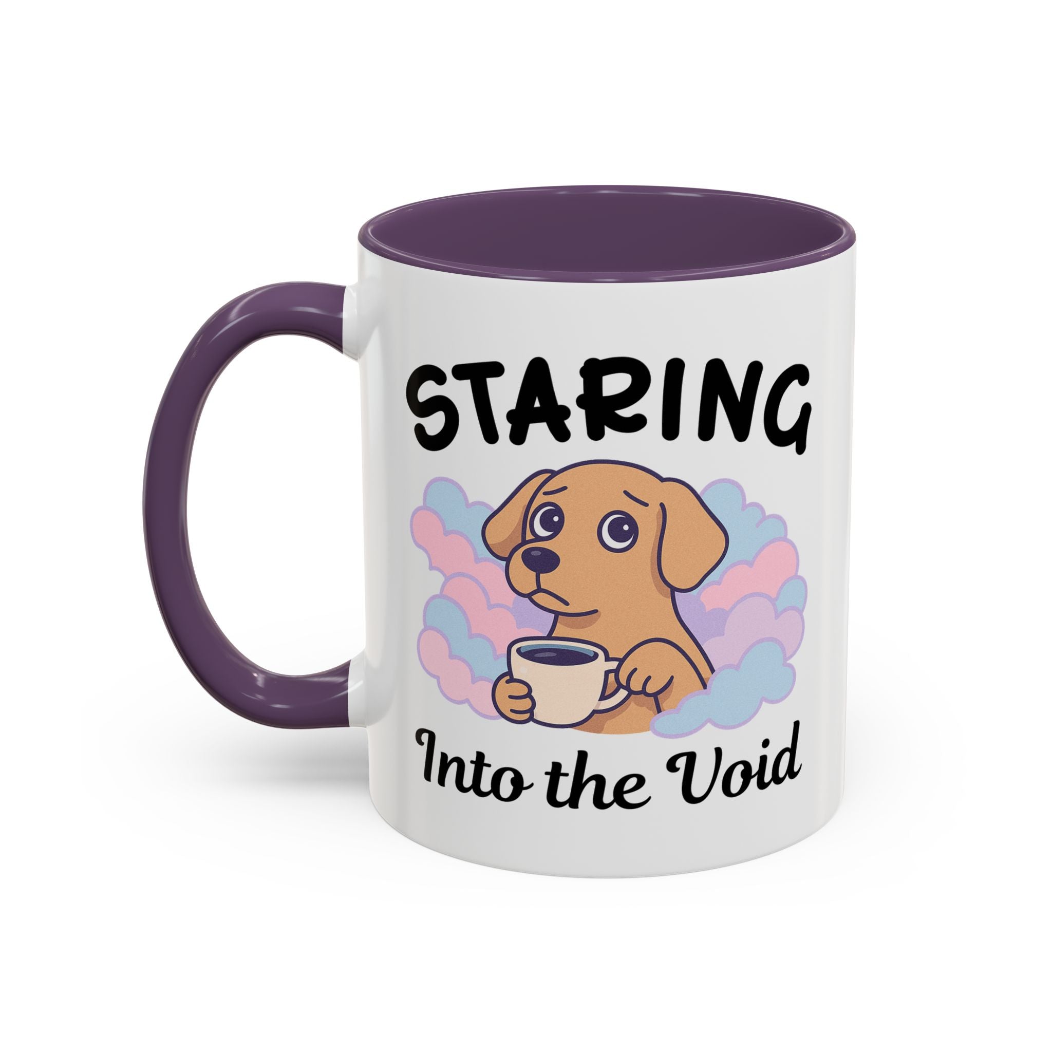 Cute Dog Coffee Mug for Animal Lovers, Staring Into the Void, Fun Gift for Pet Owners, Coffee Lovers, Cute Kitchen Decor