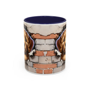 Cute Dog Accent Coffee Mug - Perfect Gift for Pet Lovers, Animal Lovers, Home Decor, Coffee Lovers, Unique Kitchenware
