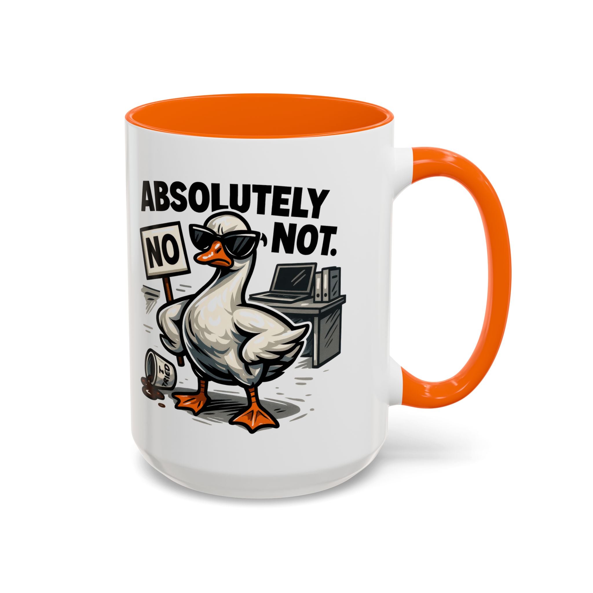 Sassy Coffee Mug, Humorous Gift for Geese Lovers, Fun Office Desk Decor, Funny Animal Cup, Quirky Kitchenware