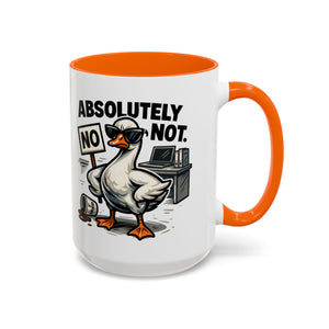 Sassy Coffee Mug, Humorous Gift for Geese Lovers, Fun Office Desk Decor, Funny Animal Cup, Quirky Kitchenware