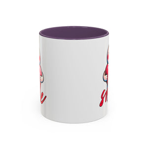 Smiling Heart Accent Coffee Mug - 11oz & 15oz | Cute Gift for Friends & Family