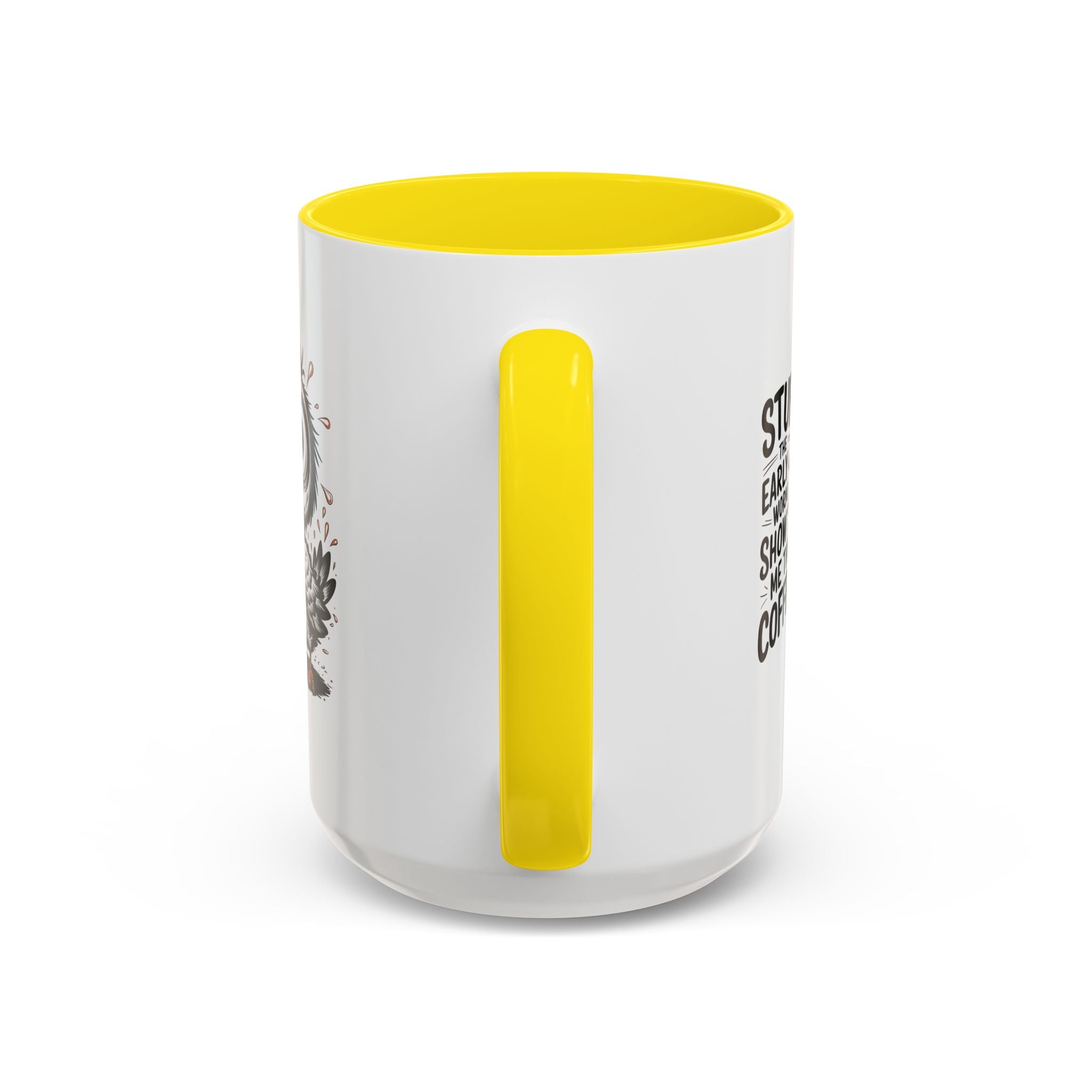 Quirky Coffee Mug with Owl Design | Gift for Coffee Lovers, Unique Office Mug, Fun Morning Coffee Cup, Bird-Themed Mug, Early Bird Gift