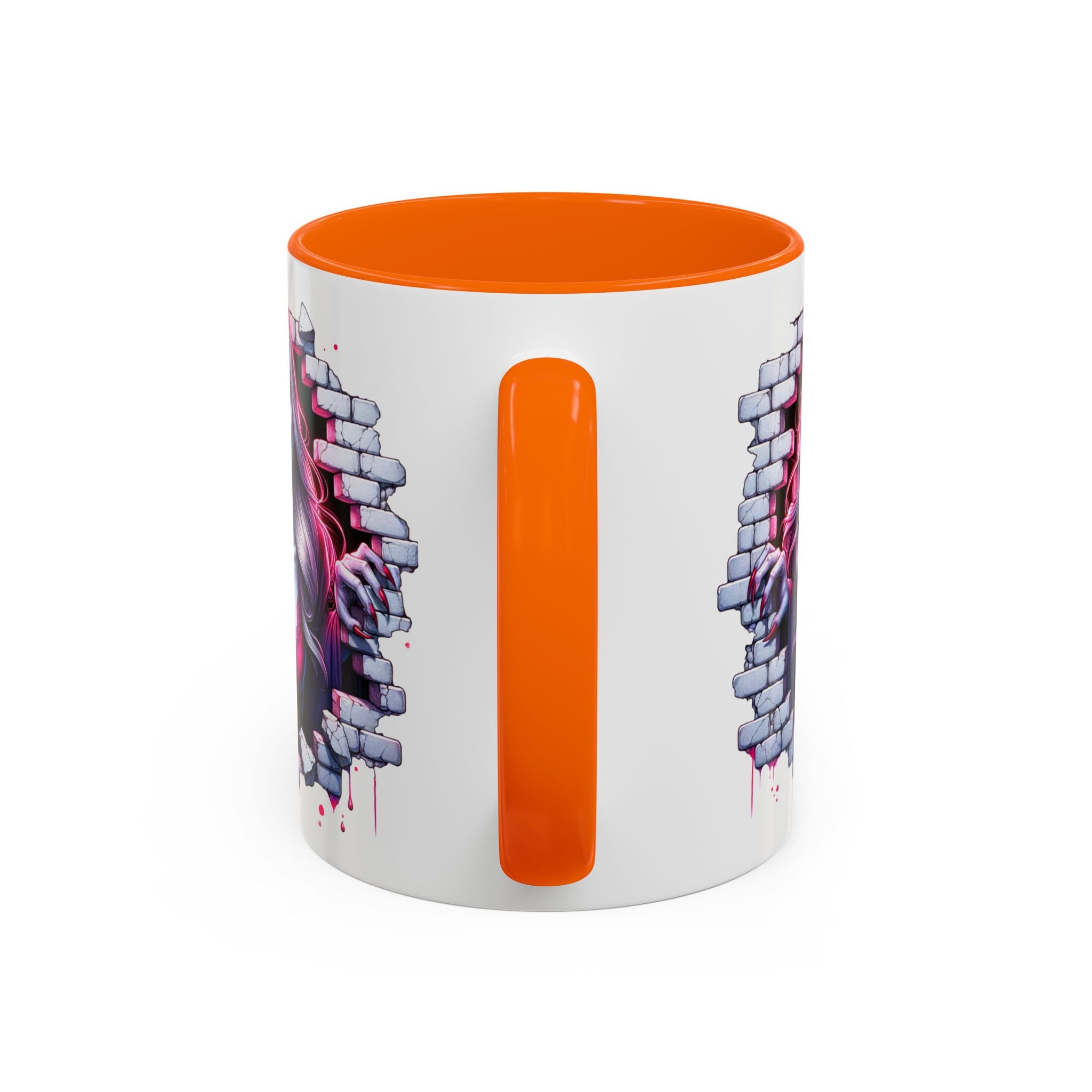 Vampire Wall Art Coffee Mug - Gothic,  Perfect Gift for Halloween, Unique Art Mug, Monster Mug, Fantasy Drinkware