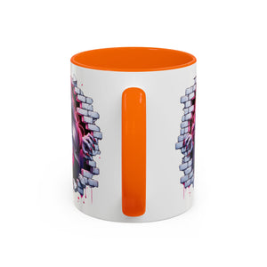 Vampire Wall Art Coffee Mug - Gothic,  Perfect Gift for Halloween, Unique Art Mug, Monster Mug, Fantasy Drinkware