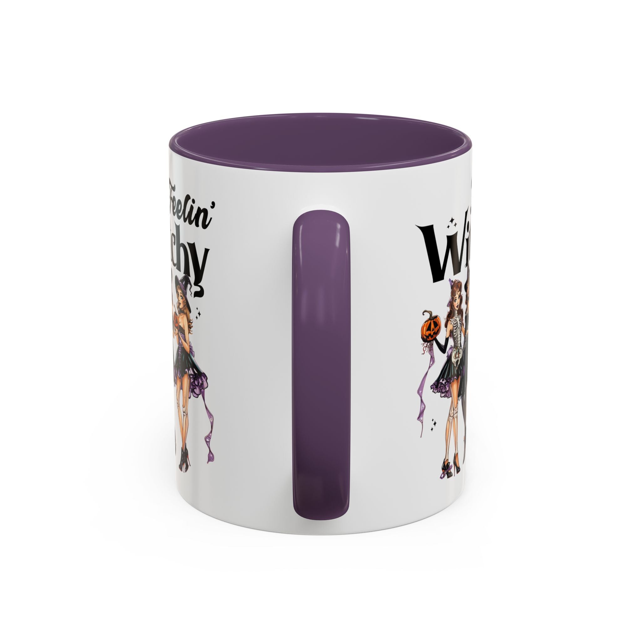 Witchy Accent Coffee Mug - Spooky Halloween Mug, Witchy Decor, Gift for Her, Fall Coffee Cup, Party Mug
