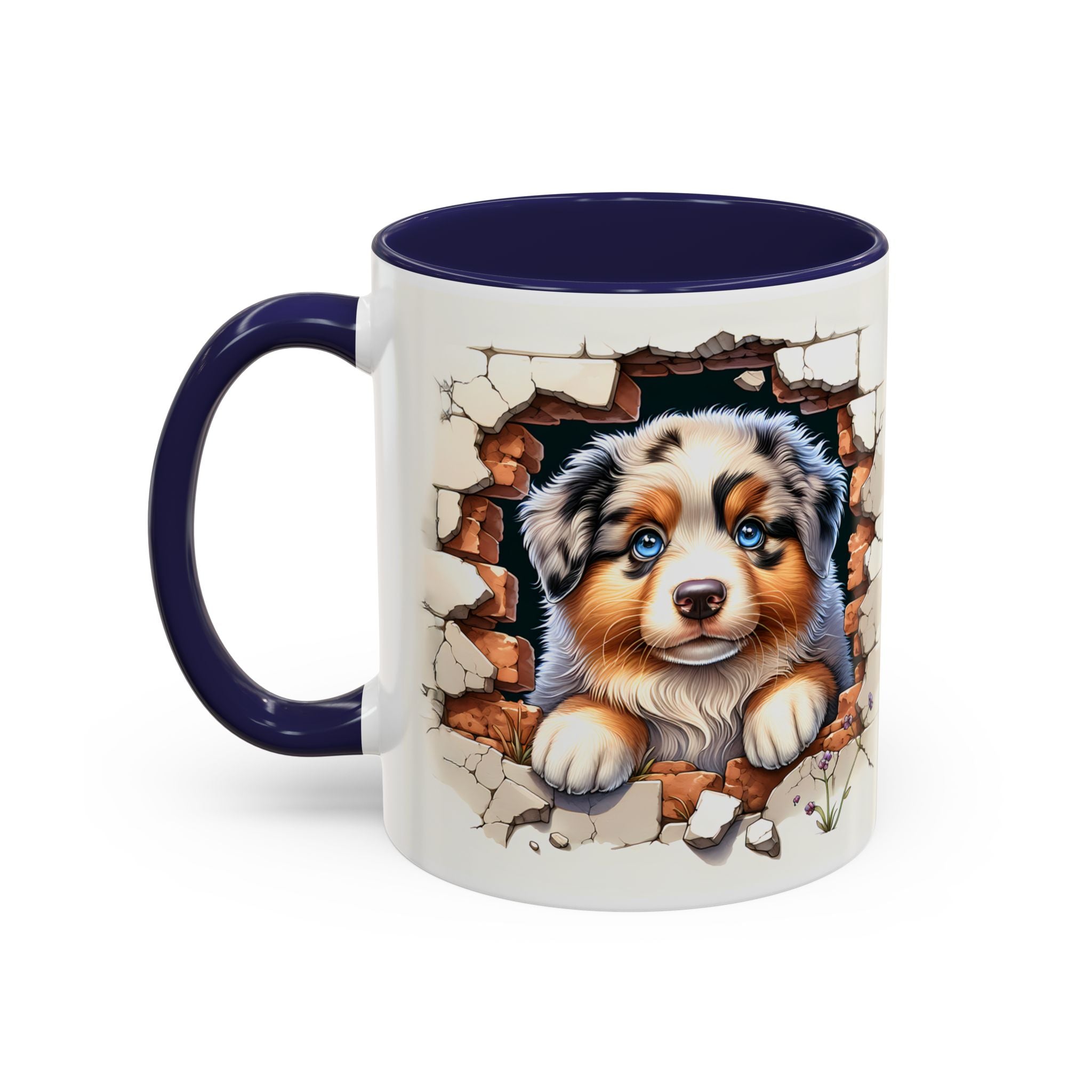 Cute Puppy Accent Coffee Mug - Perfect Gift for Dog Lovers, Unique Pet Lover Mug, Mother’s Day, Birthday, Home Decor