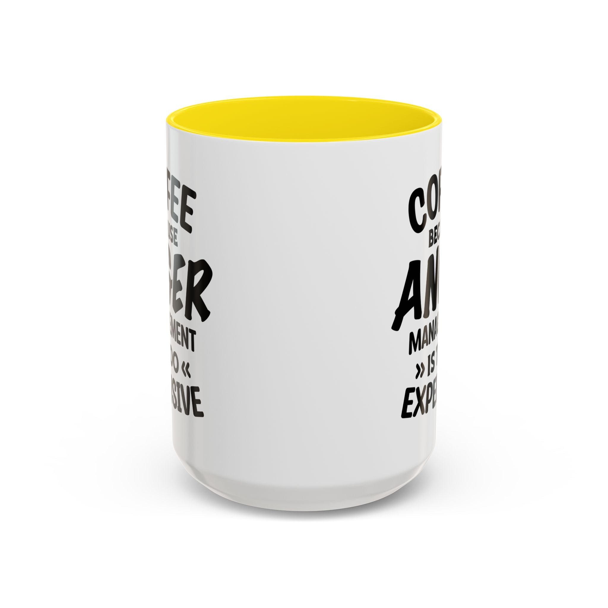 Funny Anger Management Coffee Mug, Gift for Coffee Lovers, Stress Relief, Black Accent, Humorous Cup for Friends, Office Humor, Funny Gifts
