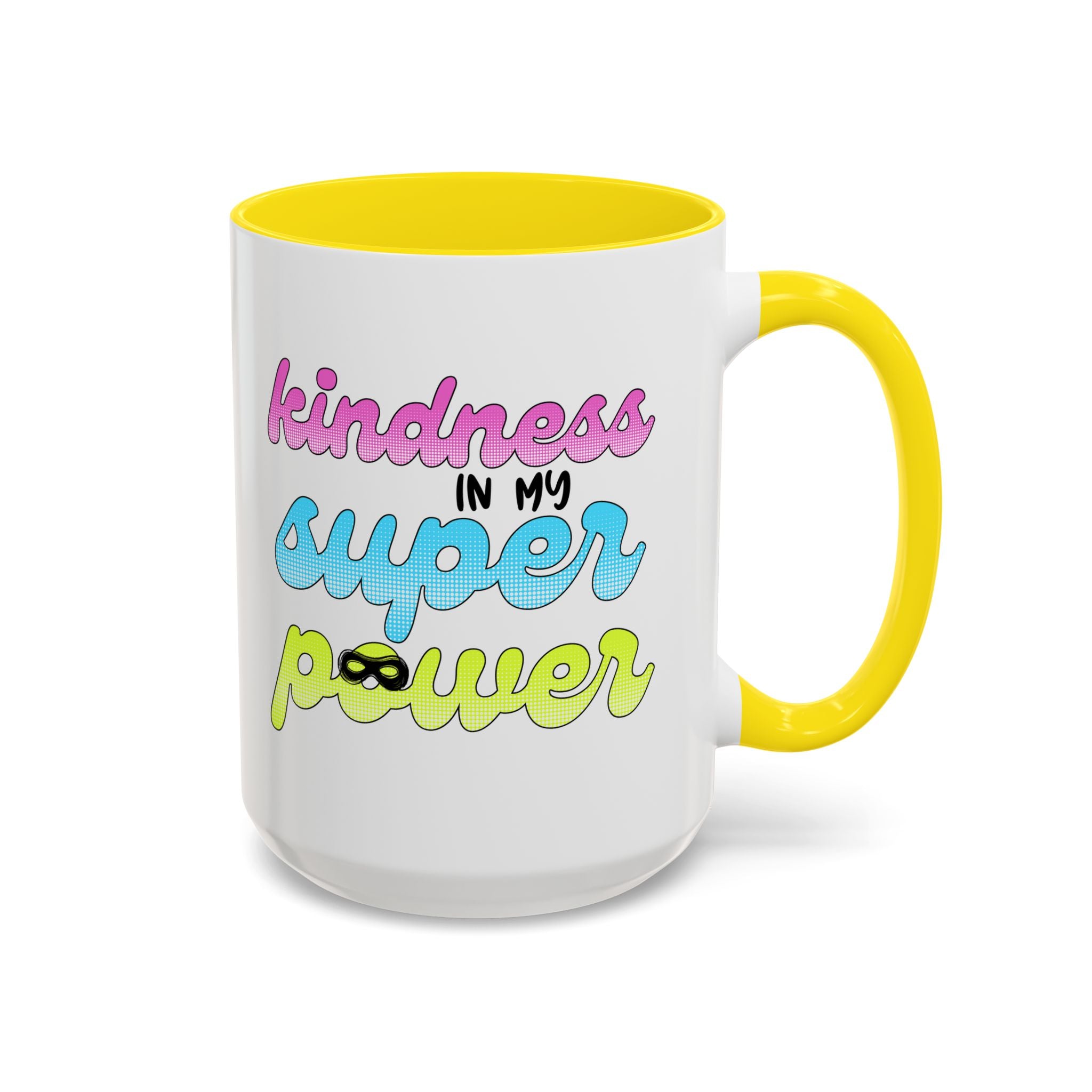 Kindness Superpower Coffee Mug, Inspirational Gift for Friends, Motivational Work Mug, Cute Drinkware for All Occasions, Unique