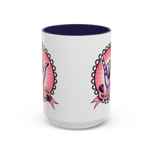 Rock 'n' Roll Accent Coffee Mug - Perfect for Music Lovers, Gift for Her, Unique Office Mug, Fun Coffee Cup, Empowering Gift Idea