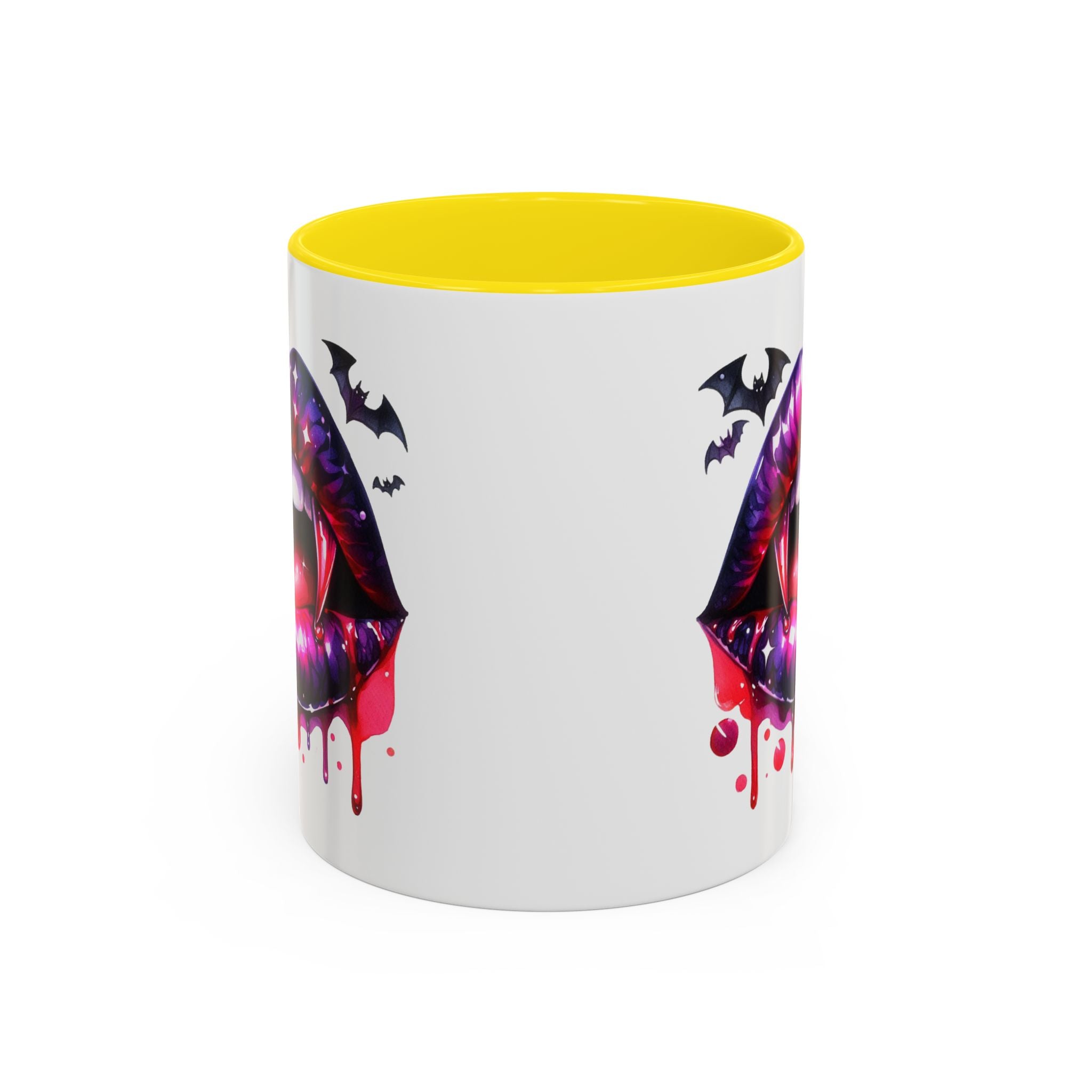 Gothic Vampire Coffee Mug, Halloween Mug, Dark Aesthetic, bats, Spooky Home Decor, Unique Coffee Cup